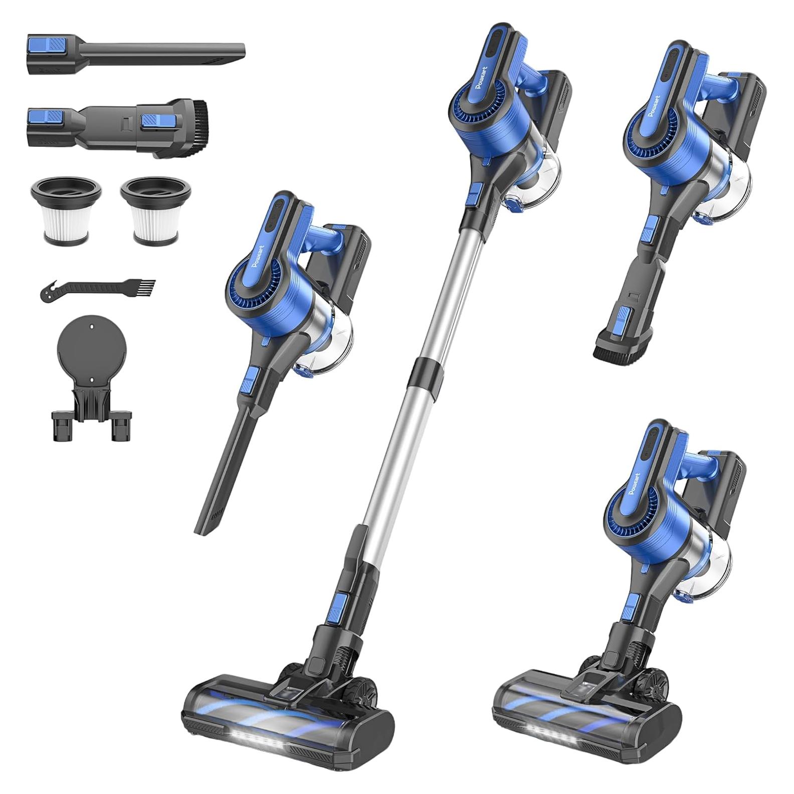 Aspiradora Inalámbrica Powaert V80 45Kpa 1L Azul/Negro