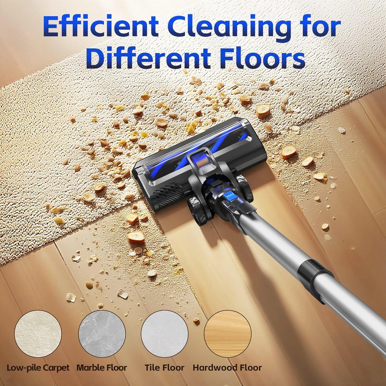 Aspiradora Inalámbrica Powaert V80 45Kpa 1L Azul/Negro