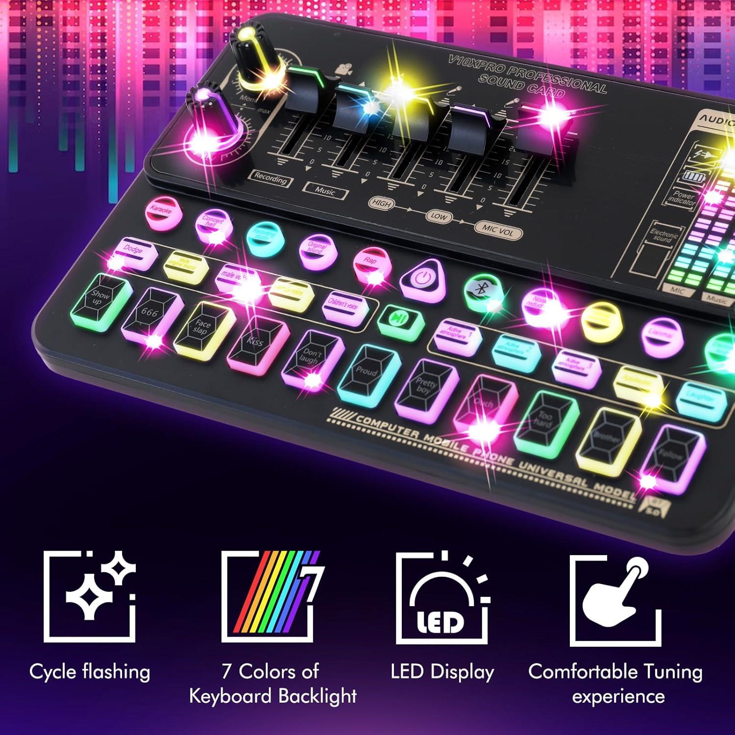 Paquete de Podcast Profesional ALSO GO BM-800 con Mezclador V10XPRO