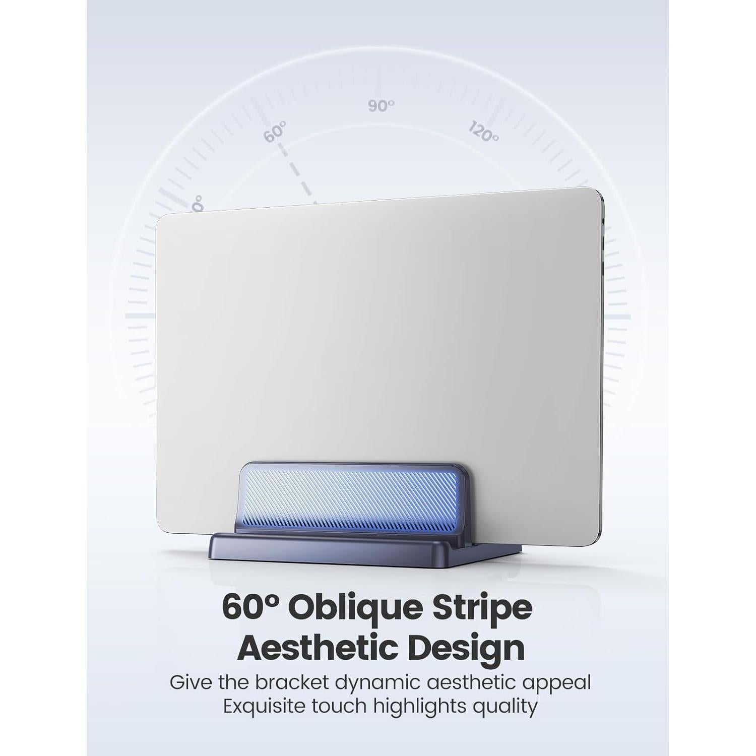 Soporte Vertical para Laptop EAXBUX 4 en 1 Ajustable Negro