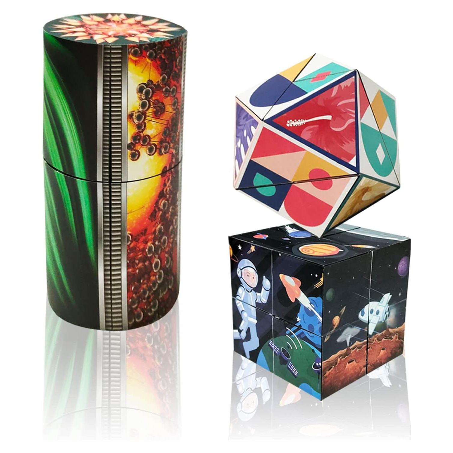 Juego de Cubos Mágicos 3D ONCOFAN - Paquete de 3 Cubos