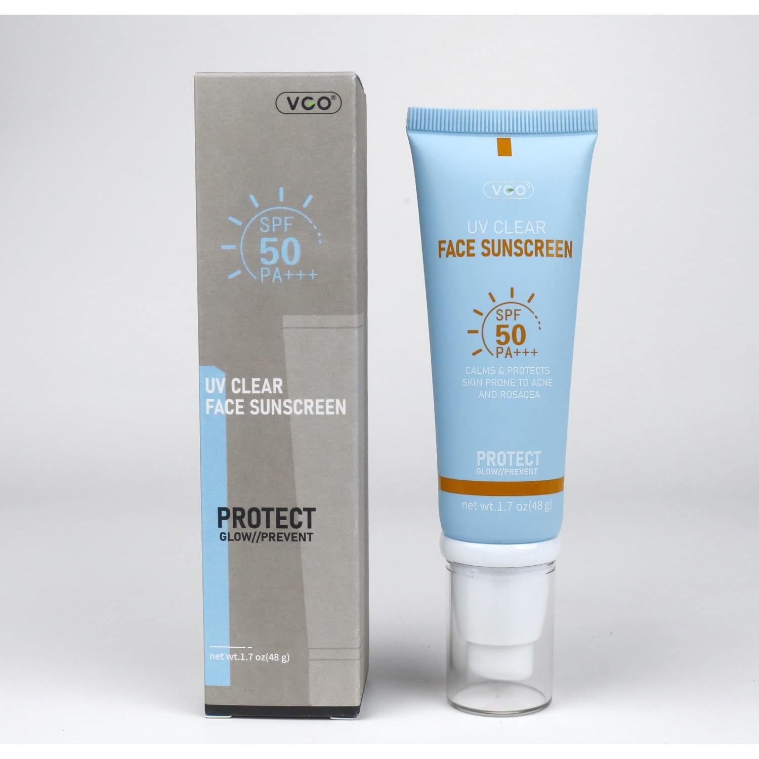 Protector Solar Facial VGO Transparente SPF 50 50ml