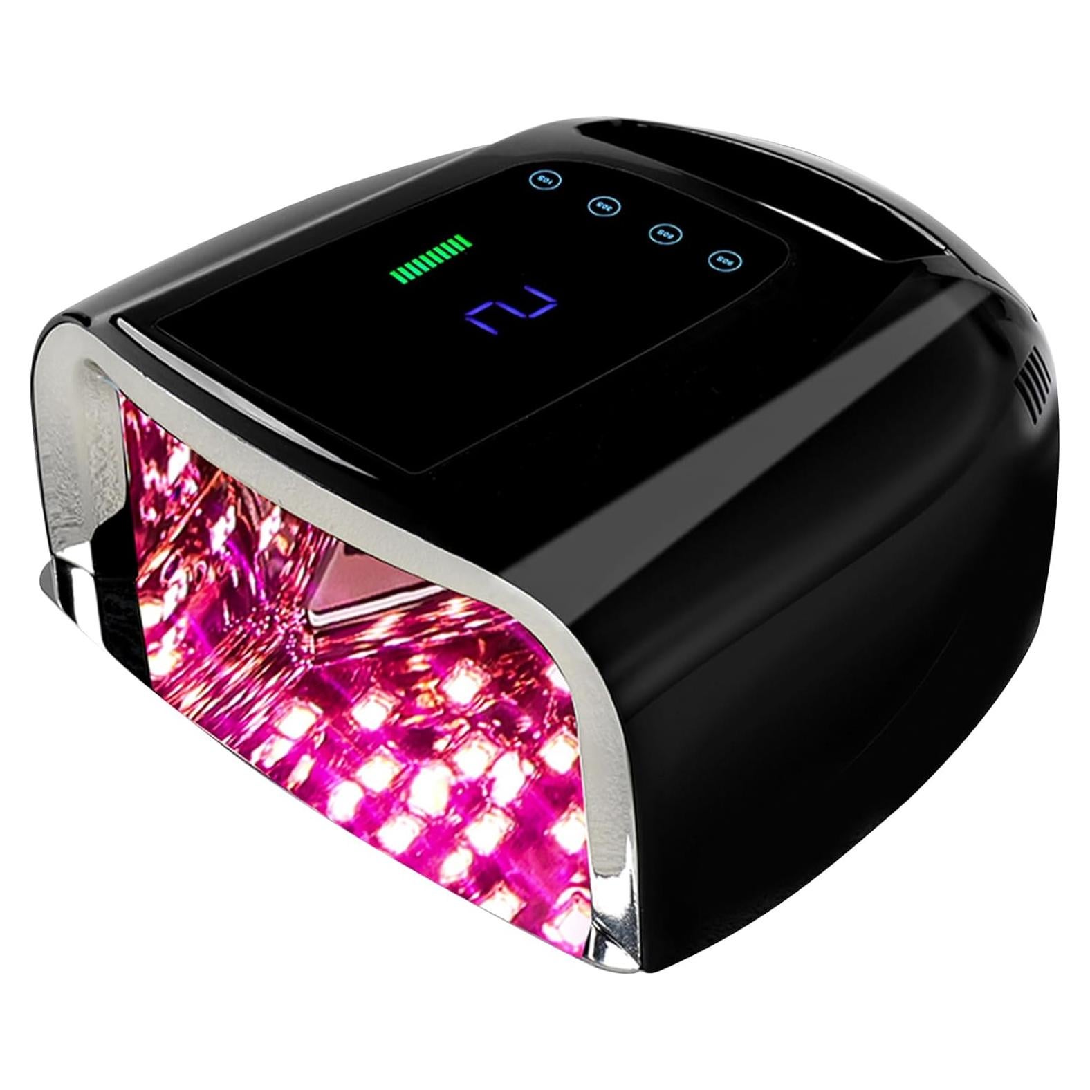 Lámpara UV recargable BOMOQING 96W con pantalla LCD y sensor