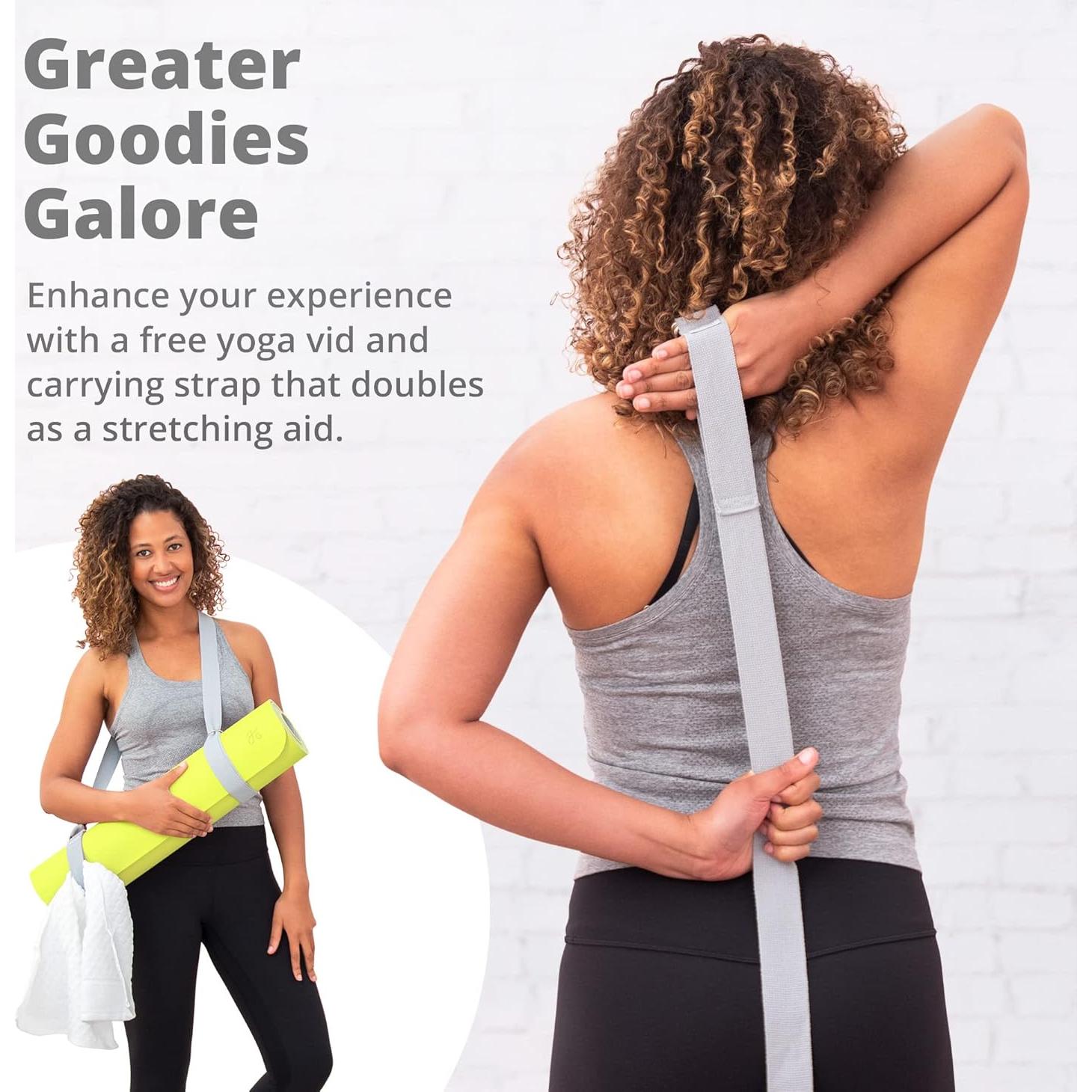 Alfombrilla de Yoga Profesional Greater Goods 182x61 cm Verde