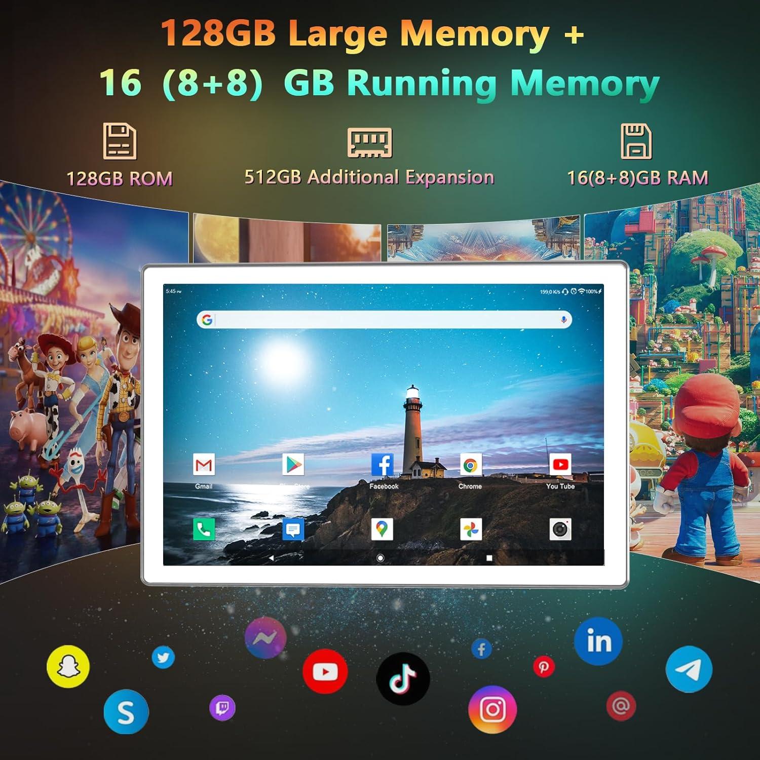 Tableta Android 13 MOONSTARS D115A 128GB 10.1" 5G HD