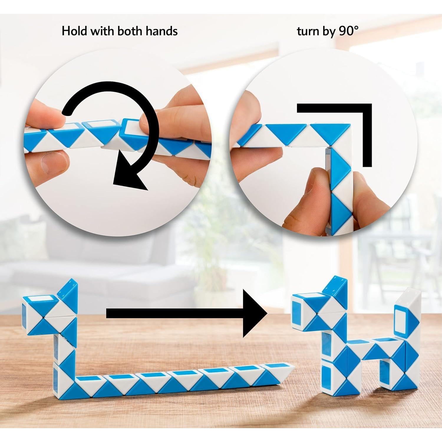 CUBIDI® Cubo Mágico de Serpiente | Juguete Antiestrés | Set de 6