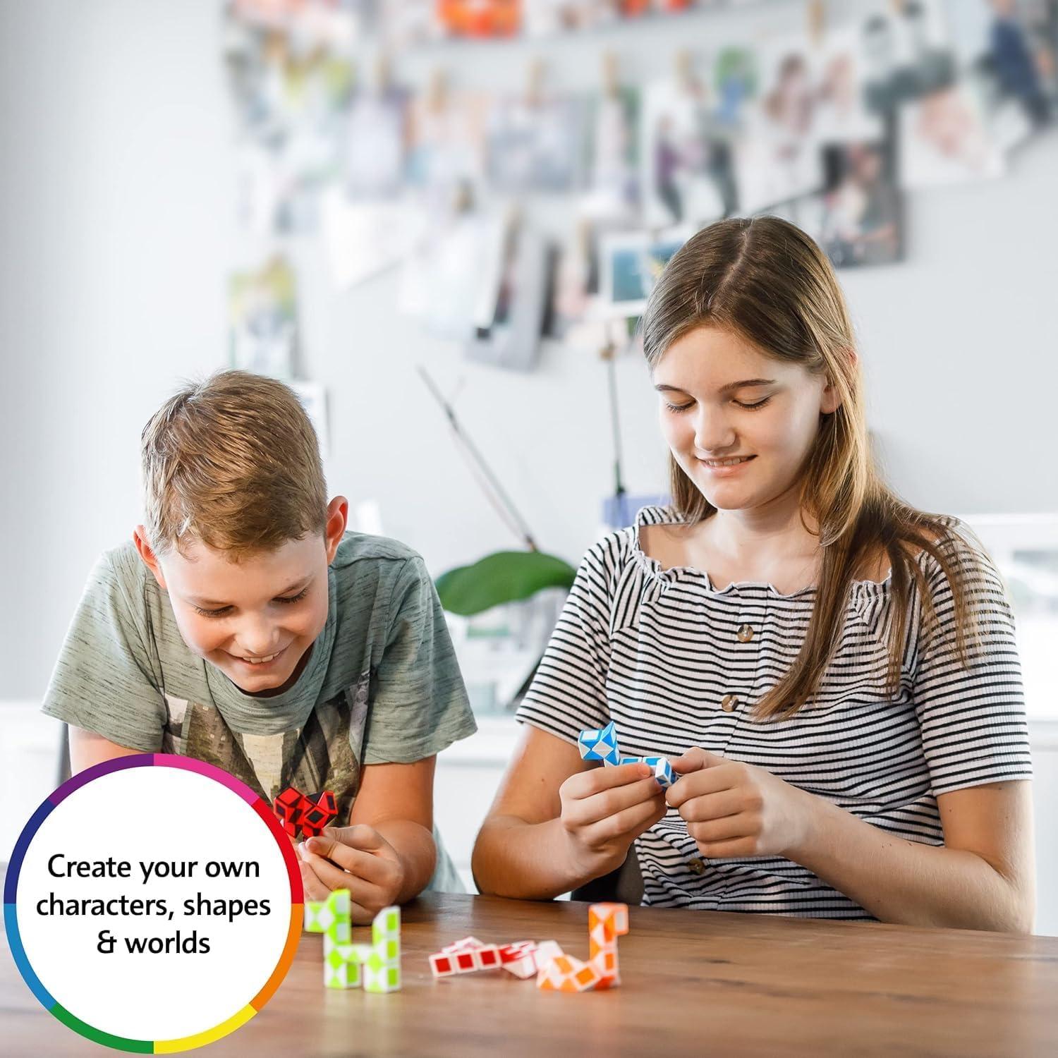 CUBIDI® Cubo Mágico de Serpiente | Juguete Antiestrés | Set de 6