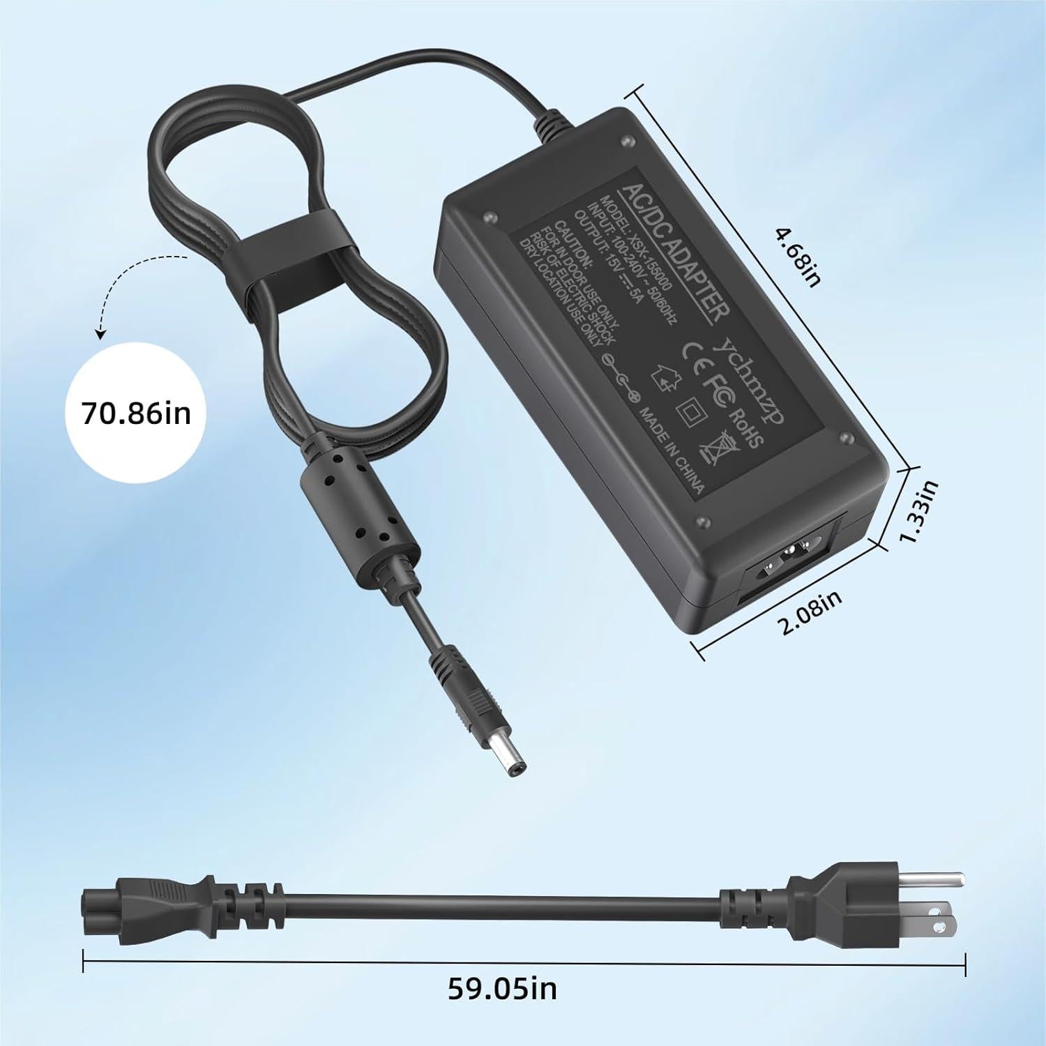 Cable de Alimentación 15V Neewer Ring Light 75W 5A