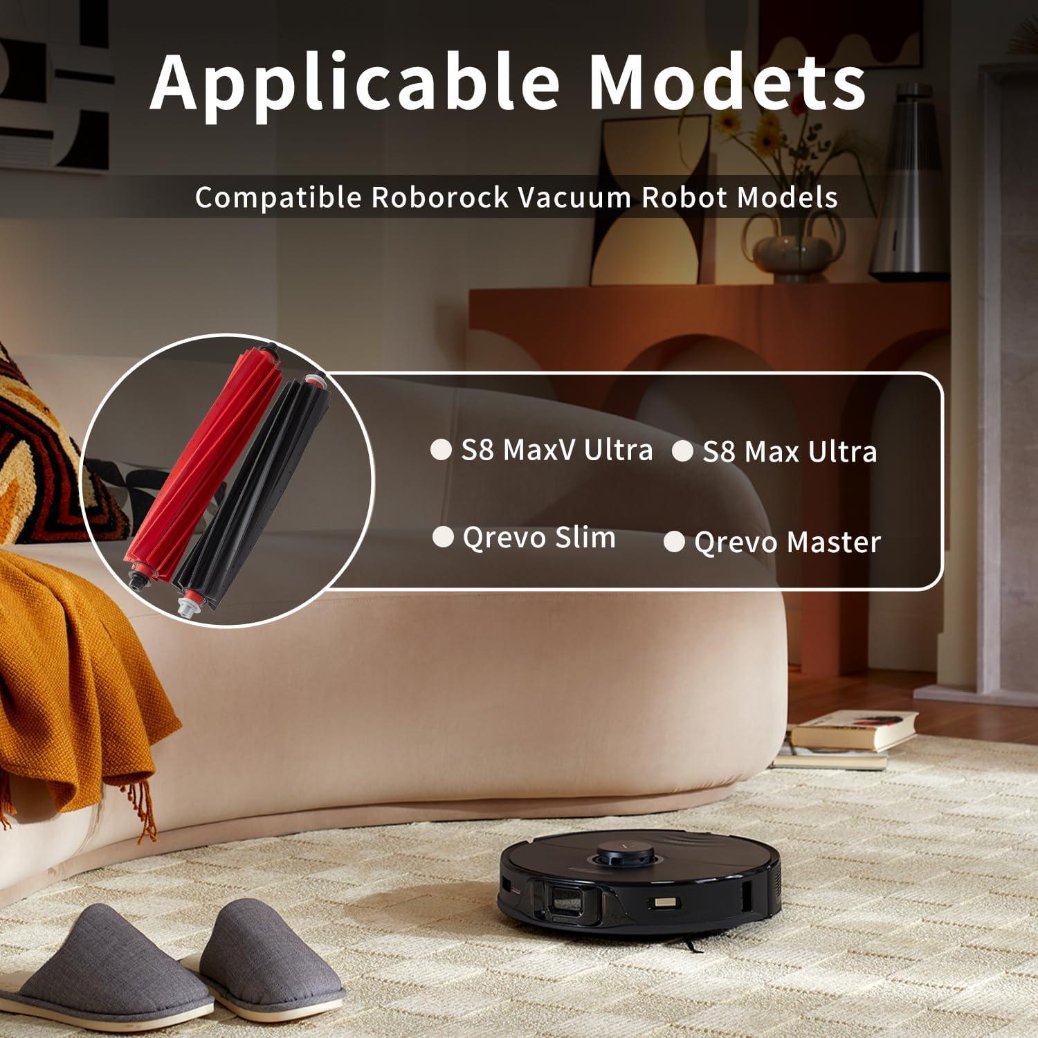 Reemplazo Cepillos Dobles RGkuti para Roborock S8 Max Ultra