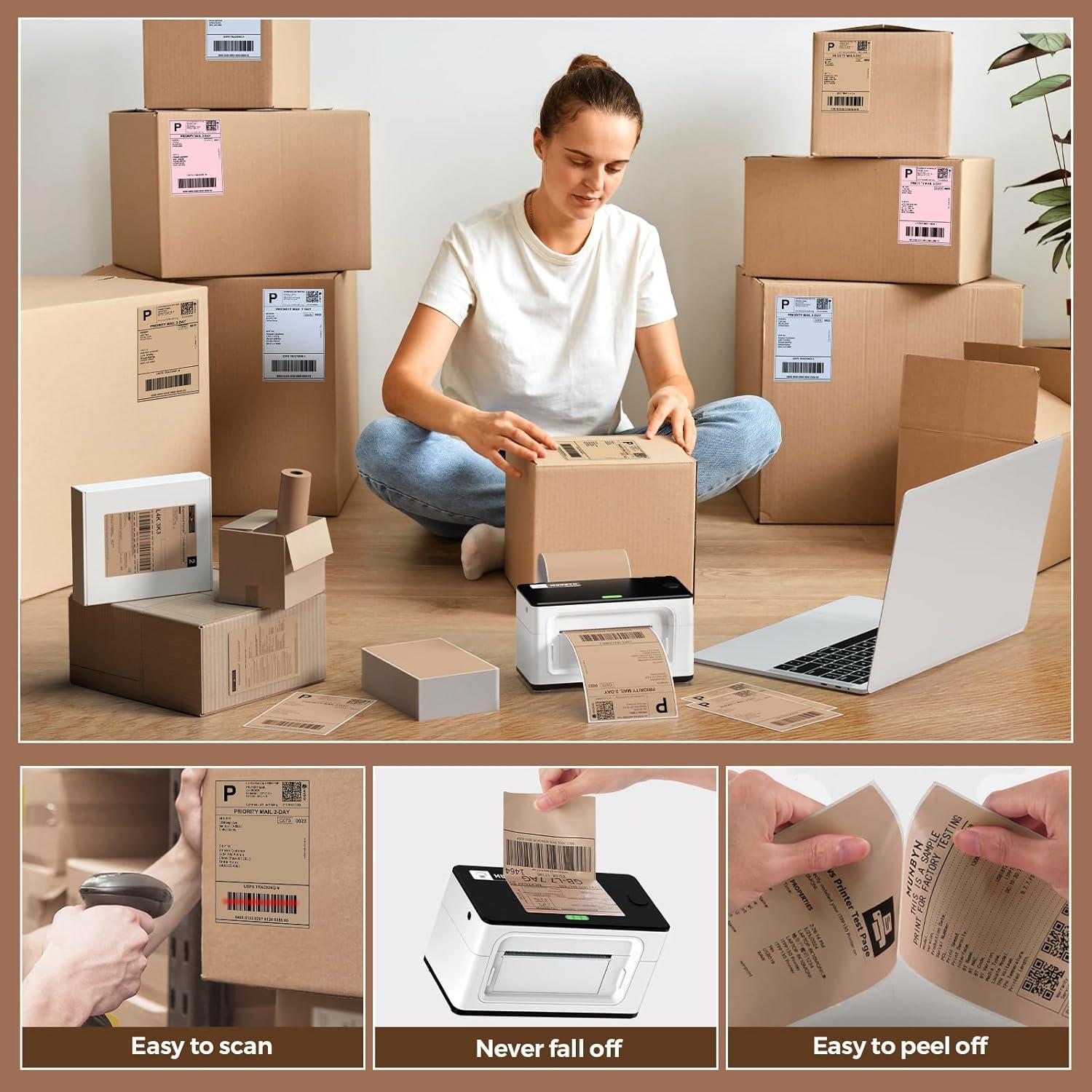 Etiquetas de Envío Térmicas MUNBYN 101.6x152.4mm 220 Hojas