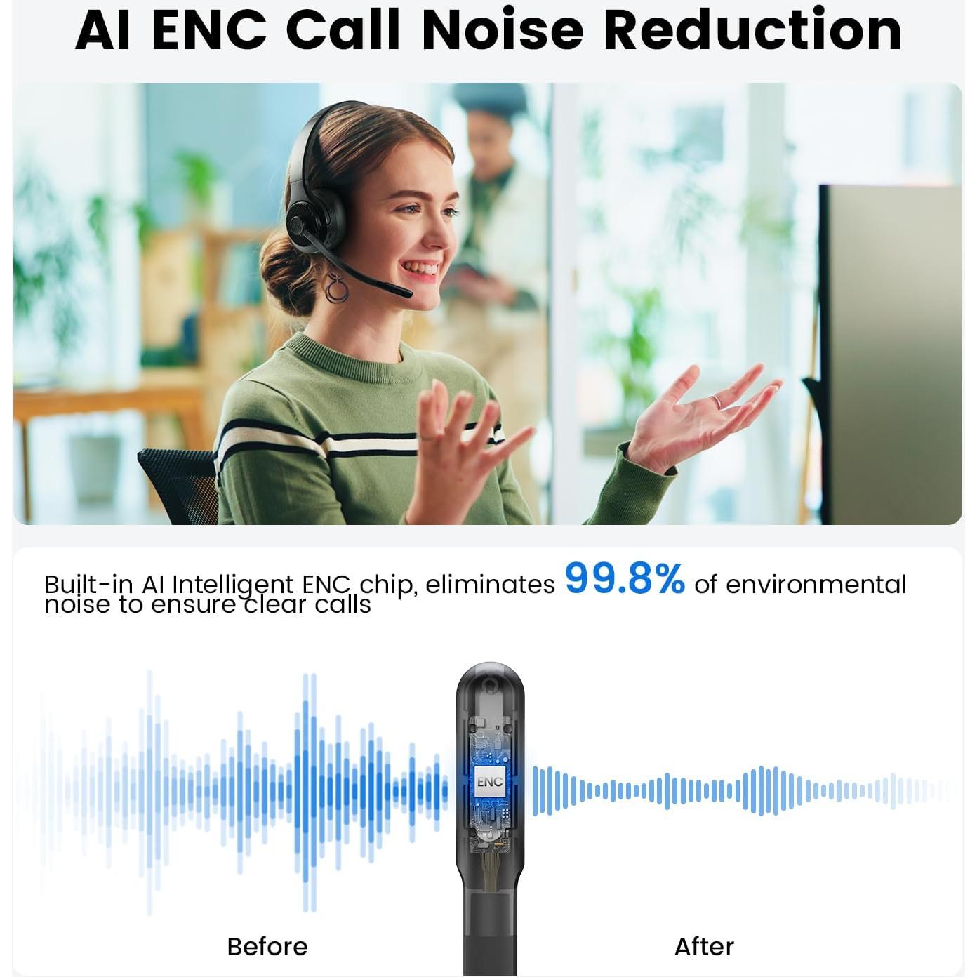 Auriculares Inalámbricos EKSA H3 Bluetooth 5.4 con Micrófono