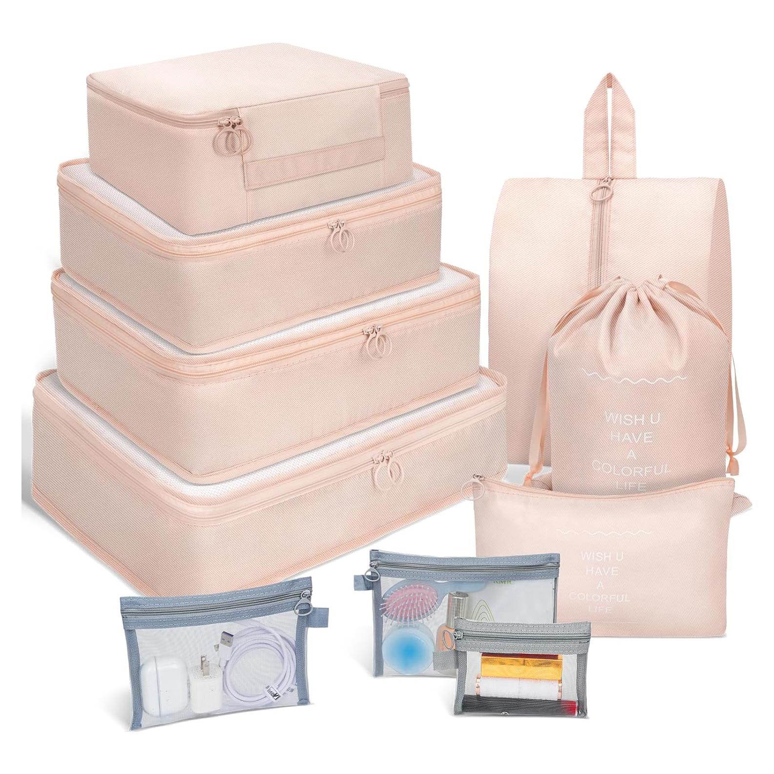 Set de 10 Cubos de Empaque para Viaje FACONSI - Organizador de Maleta