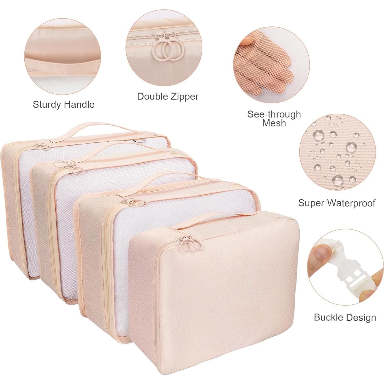 Set de 10 Cubos de Empaque para Viaje FACONSI - Organizador de Maleta