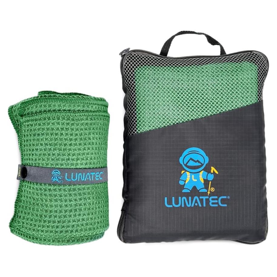 Toalla de Microfibra Lunatec 120x60 cm Verde Bosque Secado Rápido