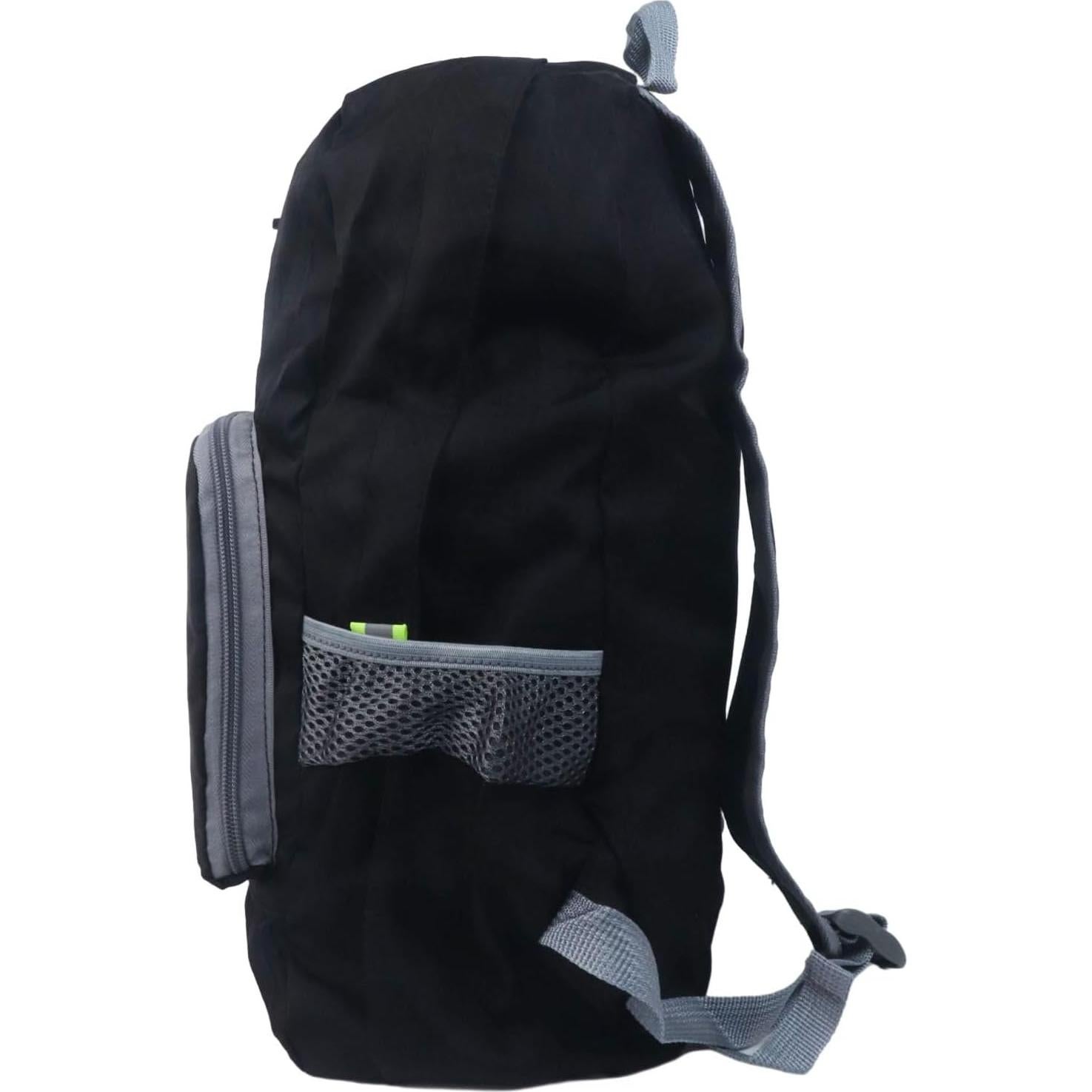 Mochila Plegable 30L Ultra Ligera Resistente al Agua Negro