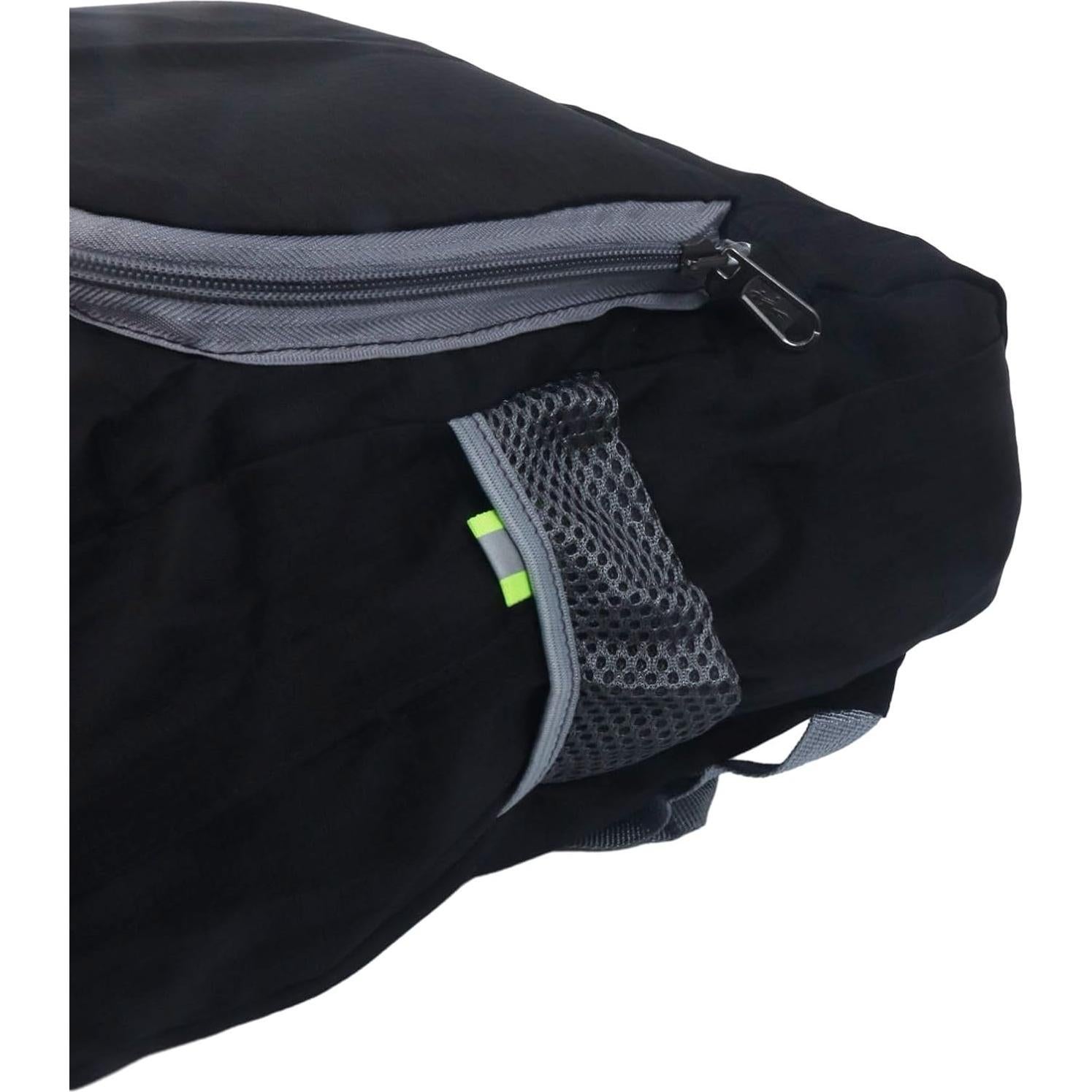 Mochila Plegable 30L Ultra Ligera Resistente al Agua Negro