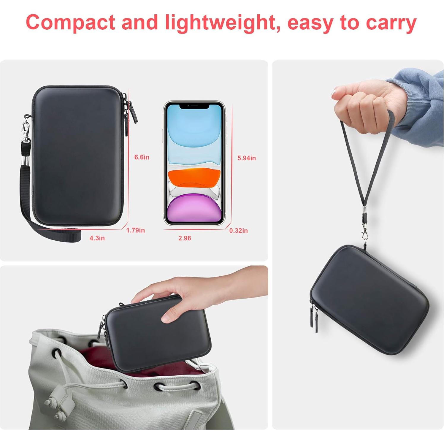 Funda de Transporte Canboc para Cargador MacBook Air Pro Negra