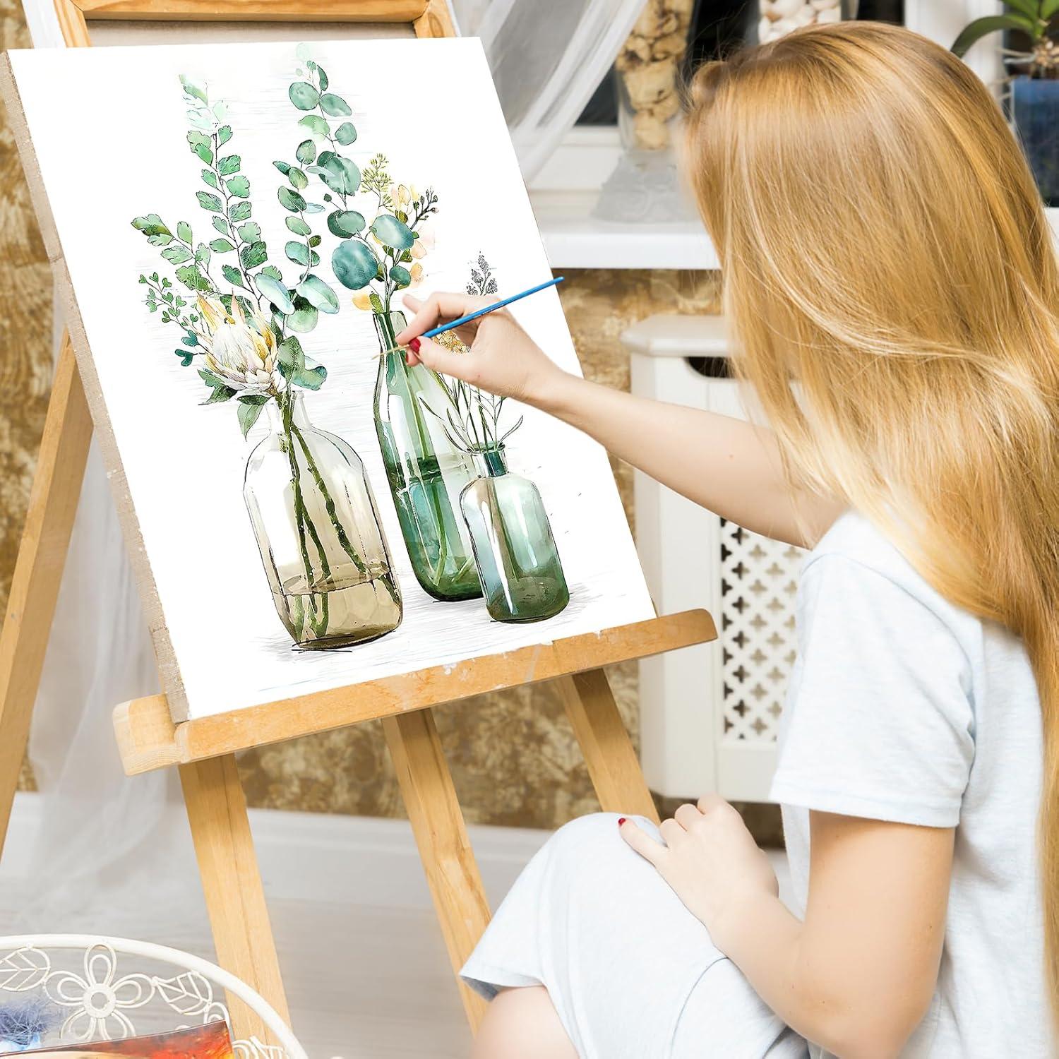 Kit de Pintura por Números Ginkko 30x40 cm Flor en Botella