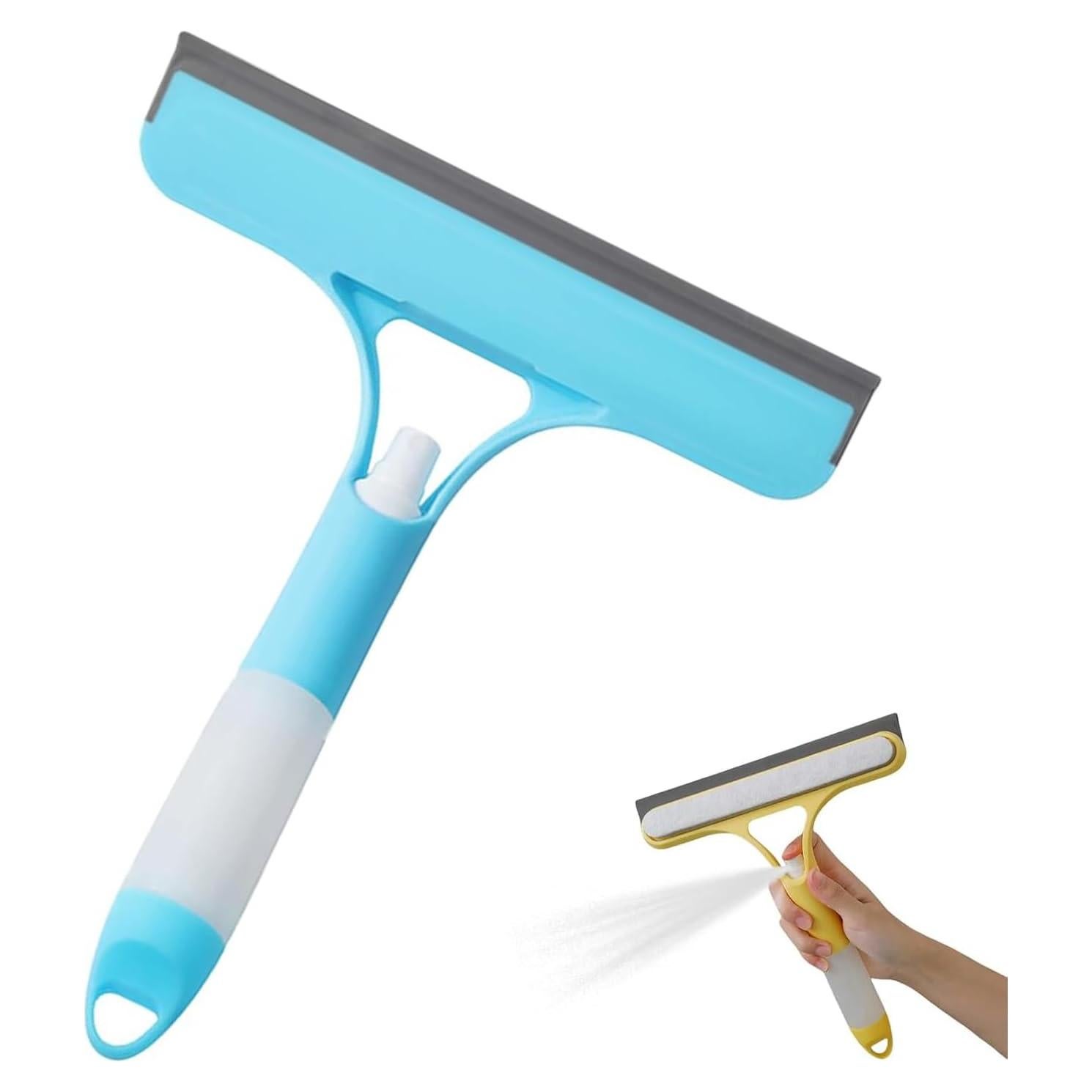 Raspador de limpieza de ventanas 3 en 1 Genérico con rociador