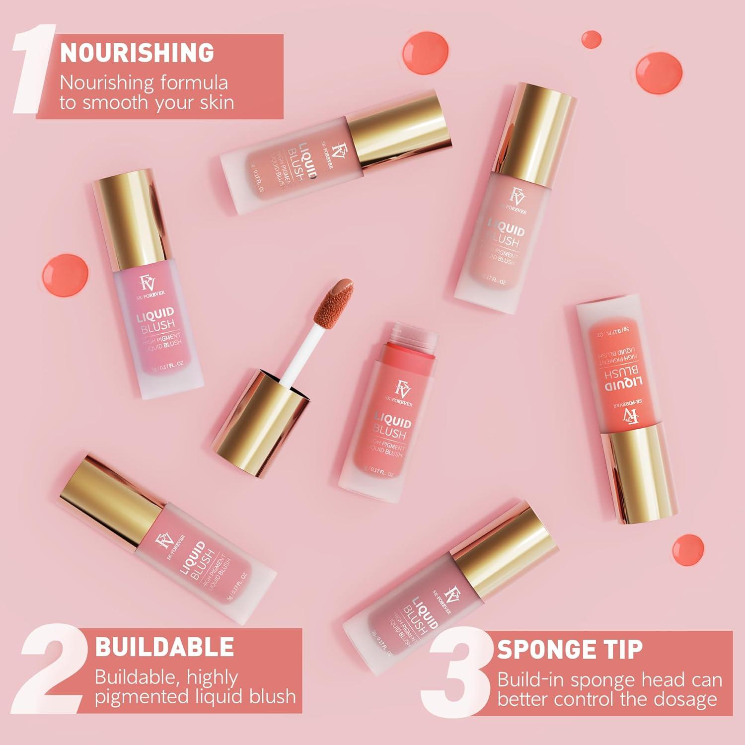 Rubor Líquido FV 5 ml - Tinte Crema Alice de Larga Duración