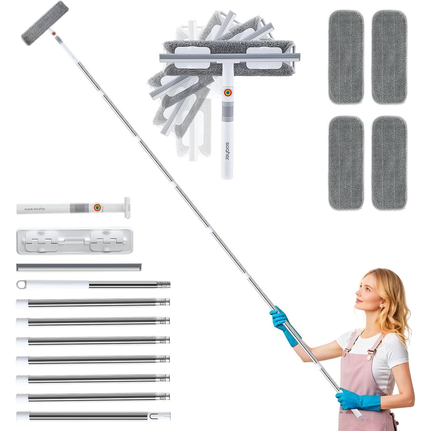 Kit de Limpiaparabrisas Funest 320 cm 2 en 1 con Palo Extensible