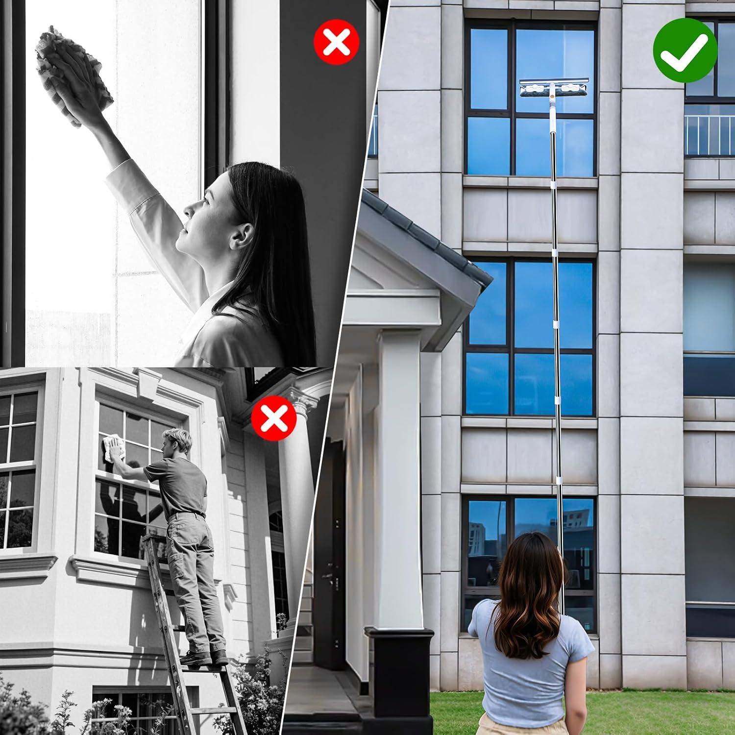 Kit de Limpiaparabrisas Funest 320 cm 2 en 1 con Palo Extensible