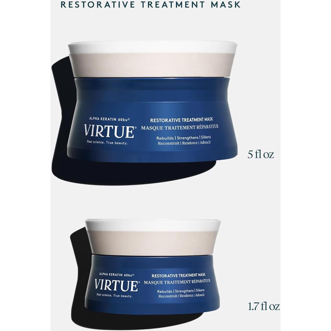 Mascarilla Restauradora VIRTUE 50 ml Queratina y Baobab