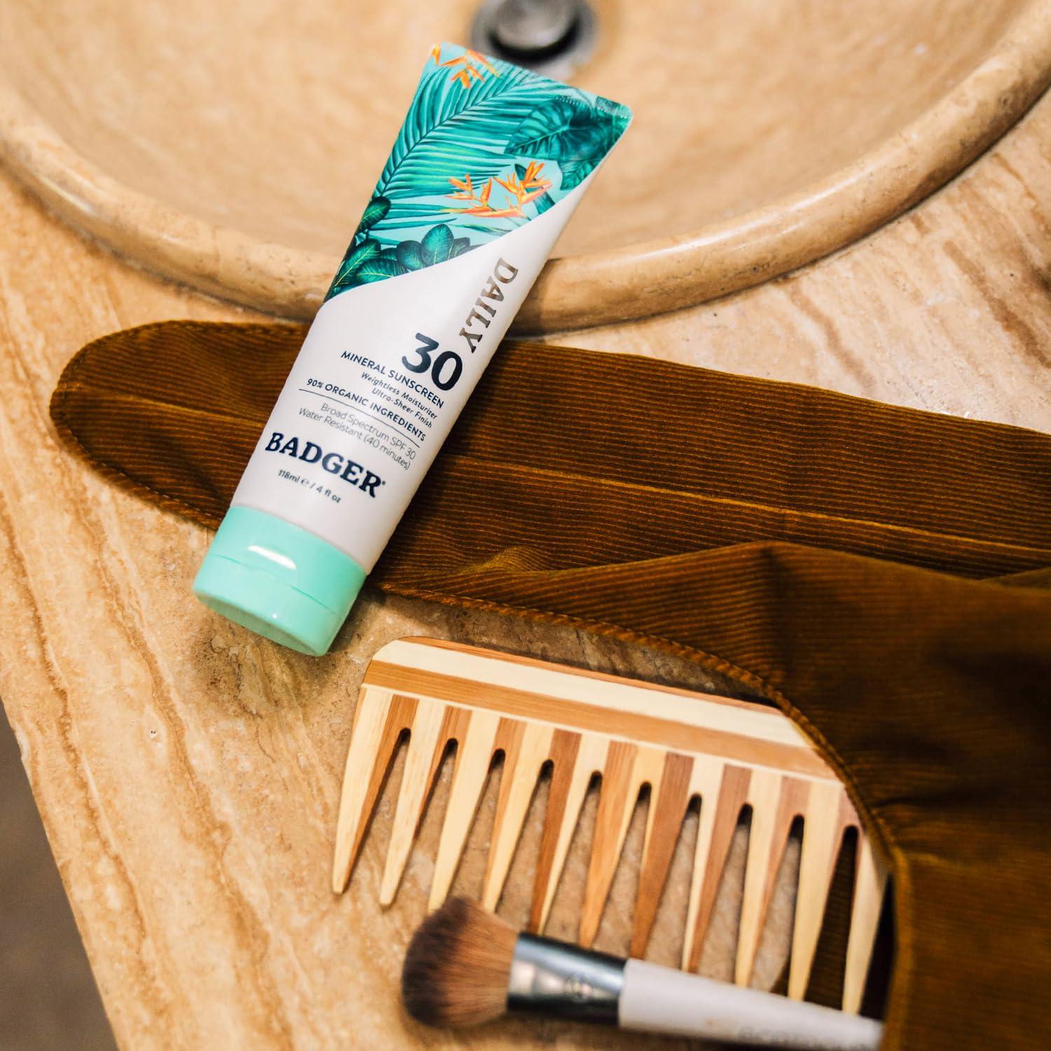 Protector Solar Mineral Facial Badger SPF 30 - Paquete de 2