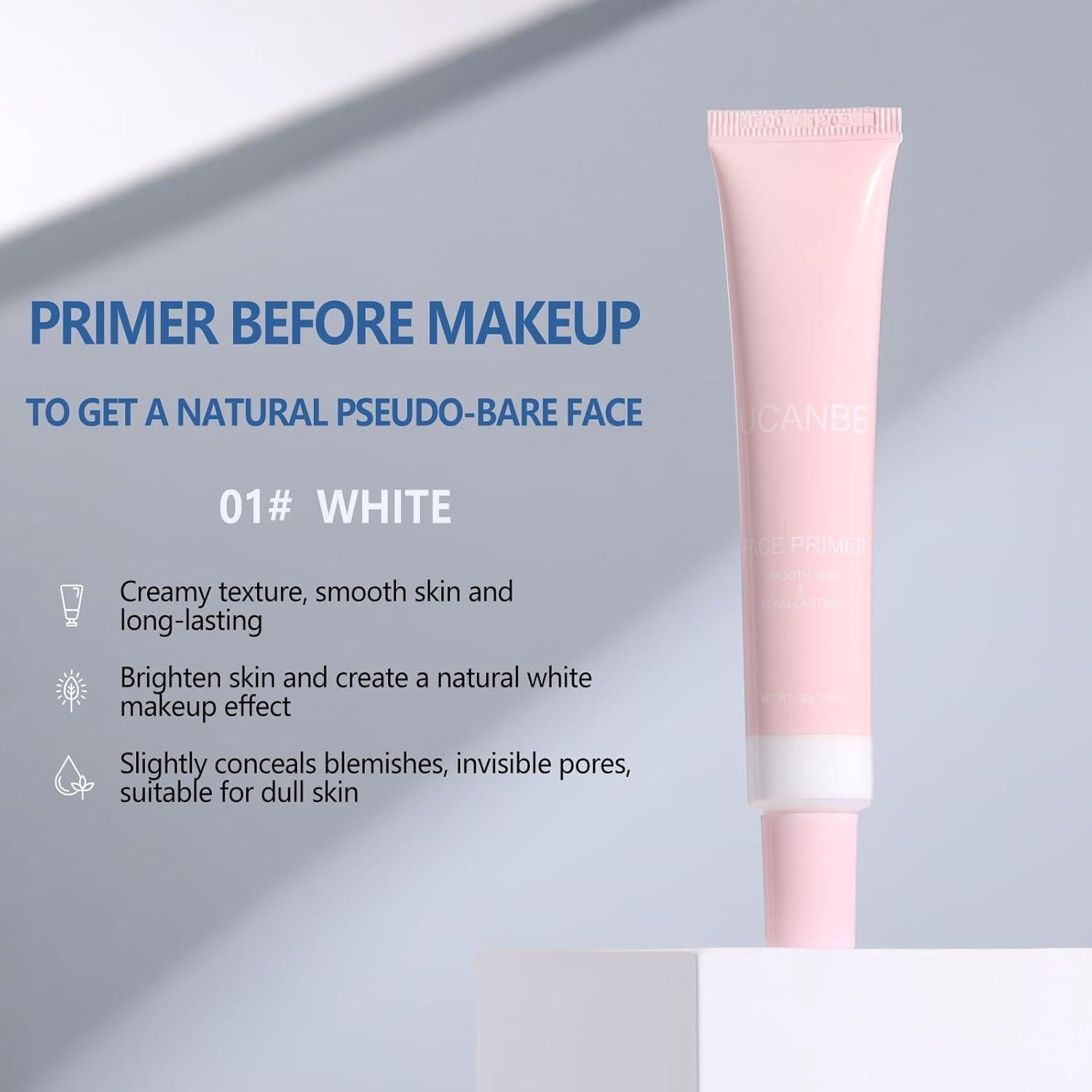 Primer Facial Iluminador UCANBE 30 g - Base Suave y Larga Duración