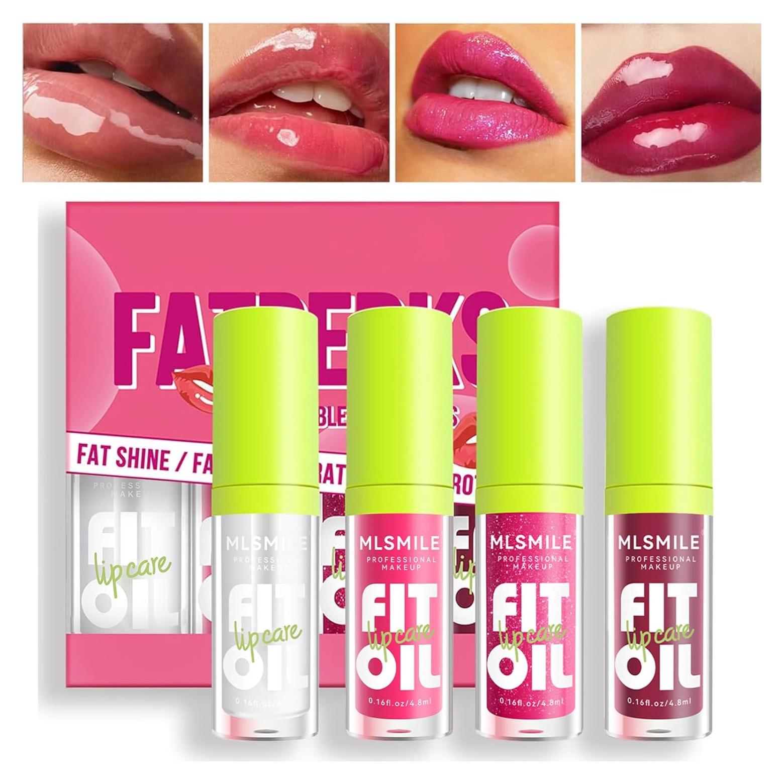 Aceite de Labios Hidratante Qawnfy 4 Colores 89g No Pegajoso