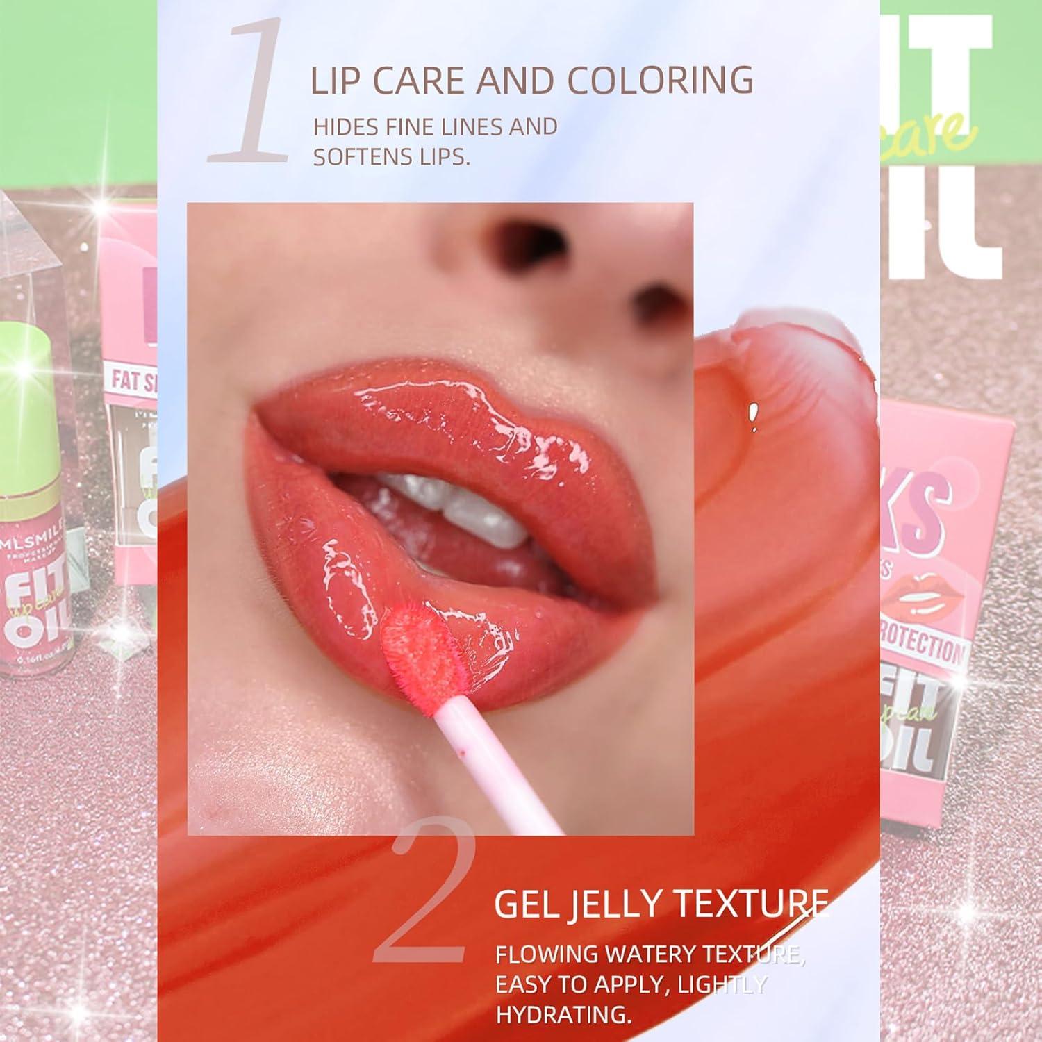 Aceite de Labios Hidratante Qawnfy 4 Colores 89g No Pegajoso