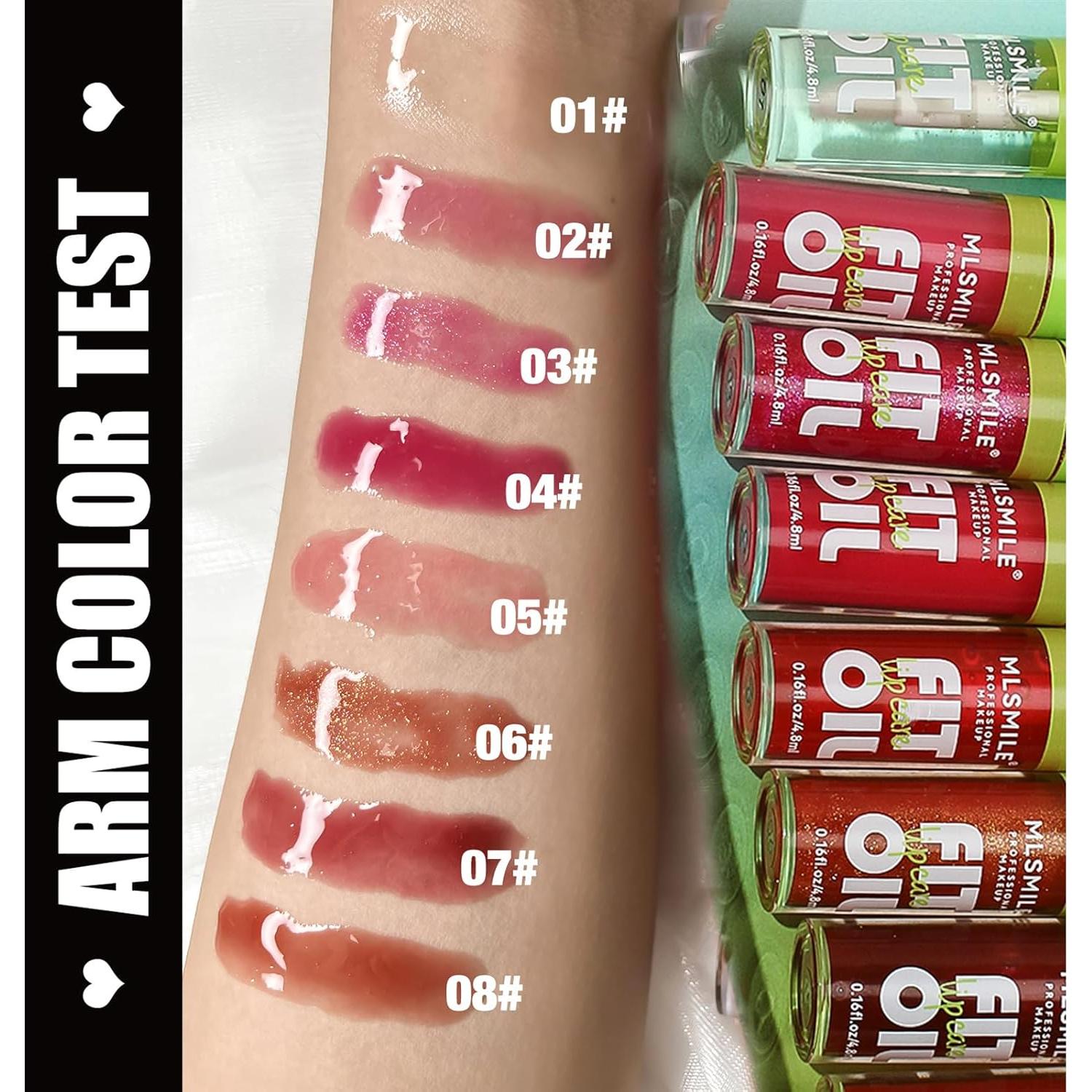 Aceite de Labios Hidratante Qawnfy 4 Colores 89g No Pegajoso