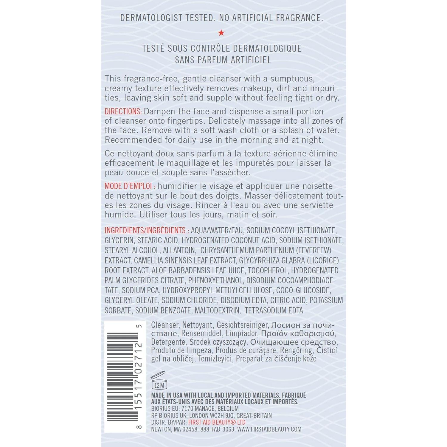 Limpiador Facial Piel Pura First Aid Beauty 56.7 g Sin Fragancia