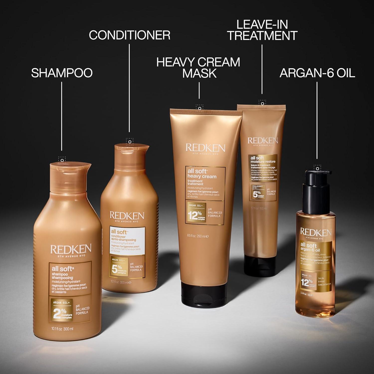 Tratamiento Sin Enjuague Redken All Soft 151 ml - Hidratación y Suavidad