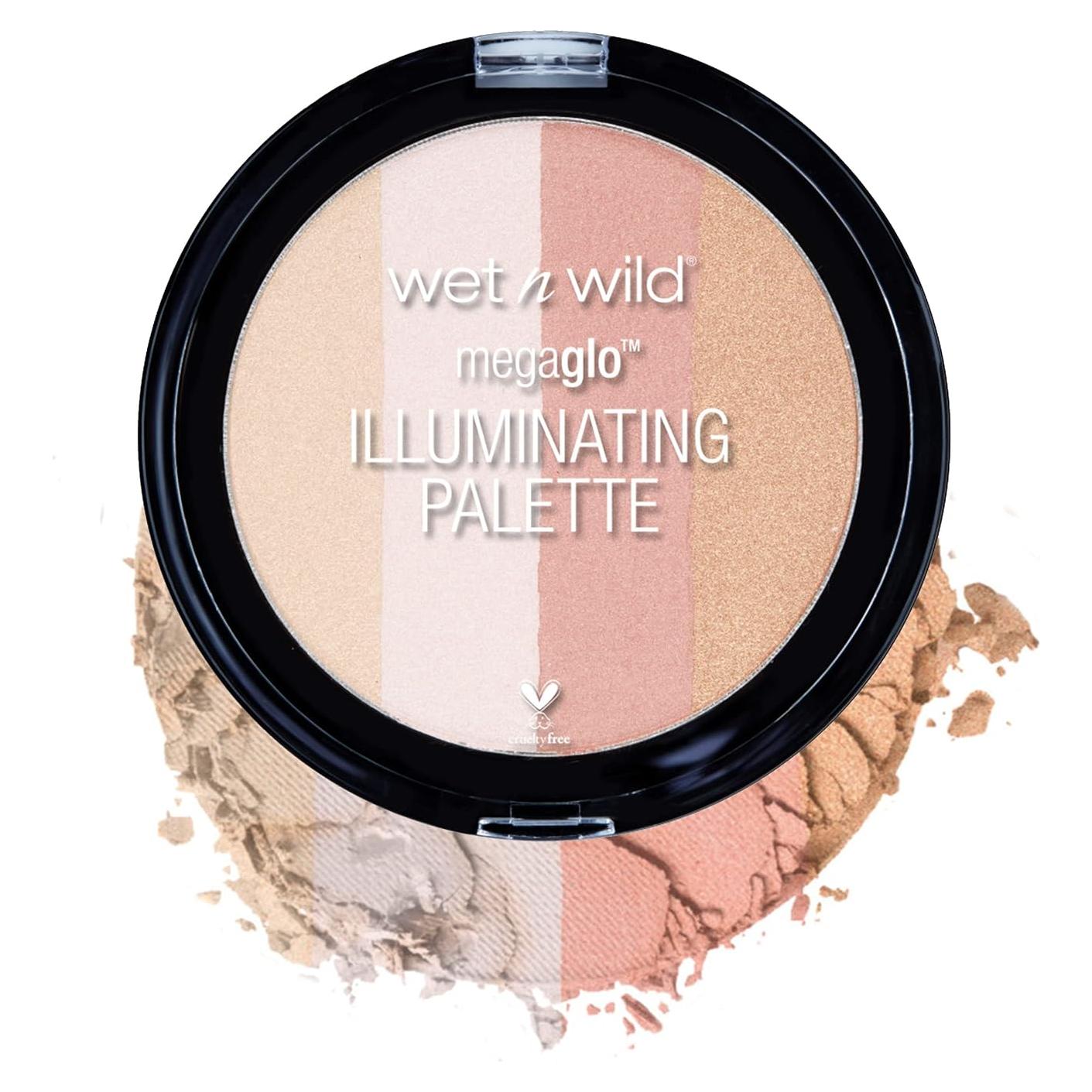 Wet n Wild MegaGlo Iluminador Rubor Paleta 4 Tonos 11.6g