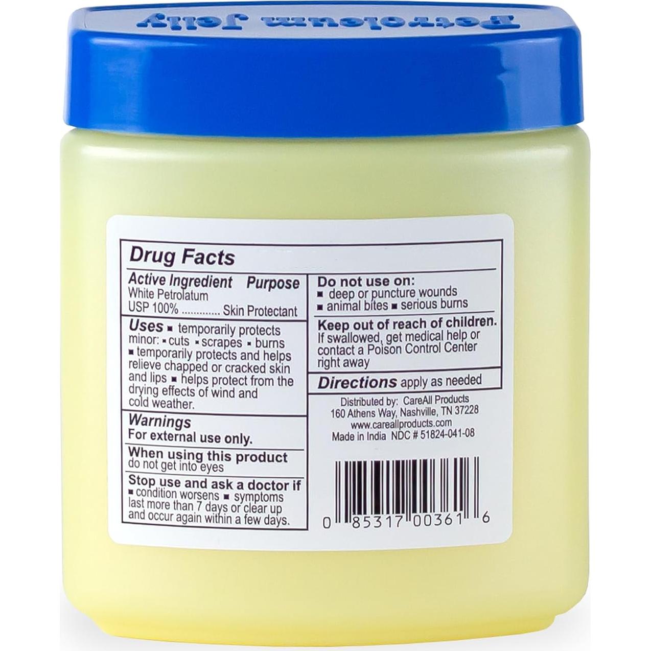 Gelatina de Petróleo CareAll 227g Sin Fragancia USP - Protector Piel