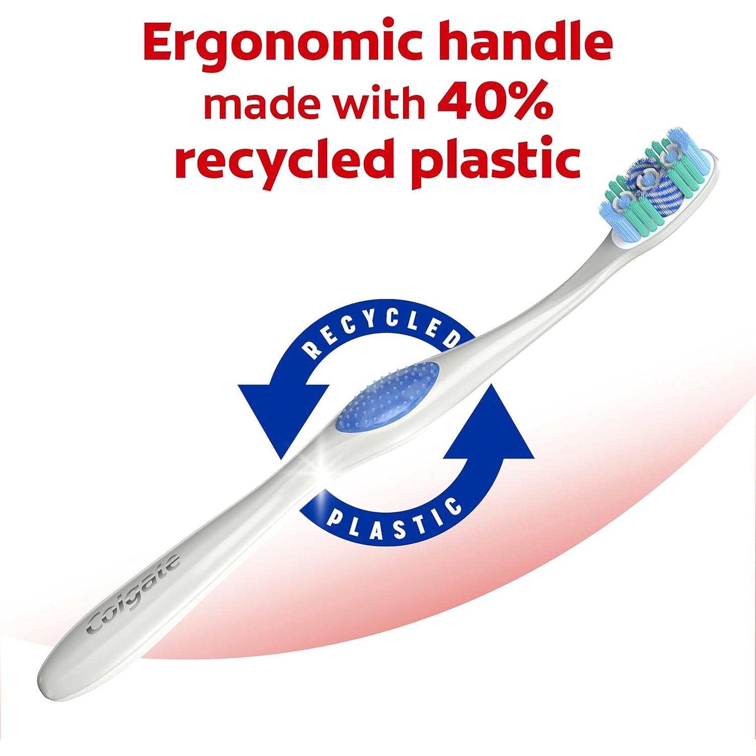 Cepillo de Dientes Blanqueador Colgate 360 Optic White - 4 Unidades