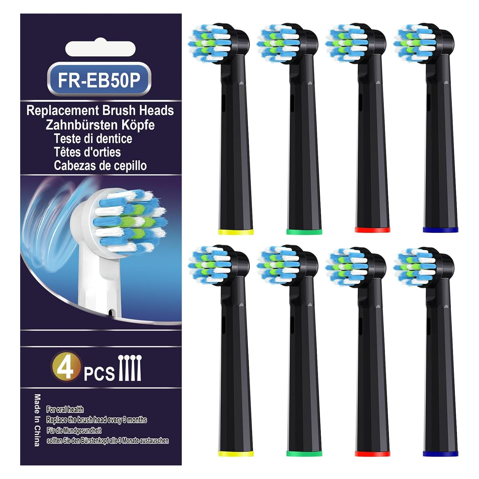 Cabezas de cepillo Oral B Pro 1000 - 8 unidades, negro
