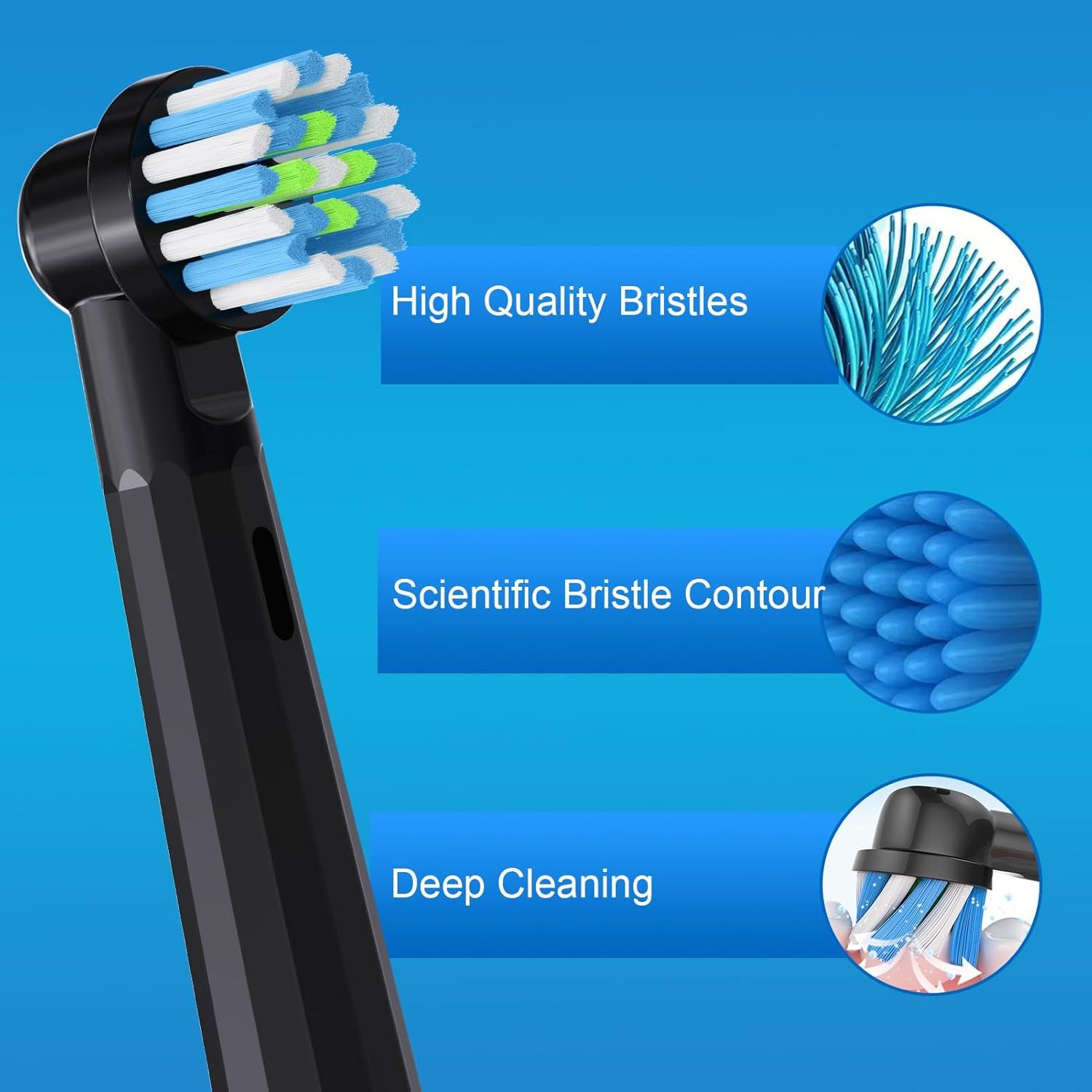 Cabezas de cepillo Oral B Pro 1000 - 8 unidades, negro