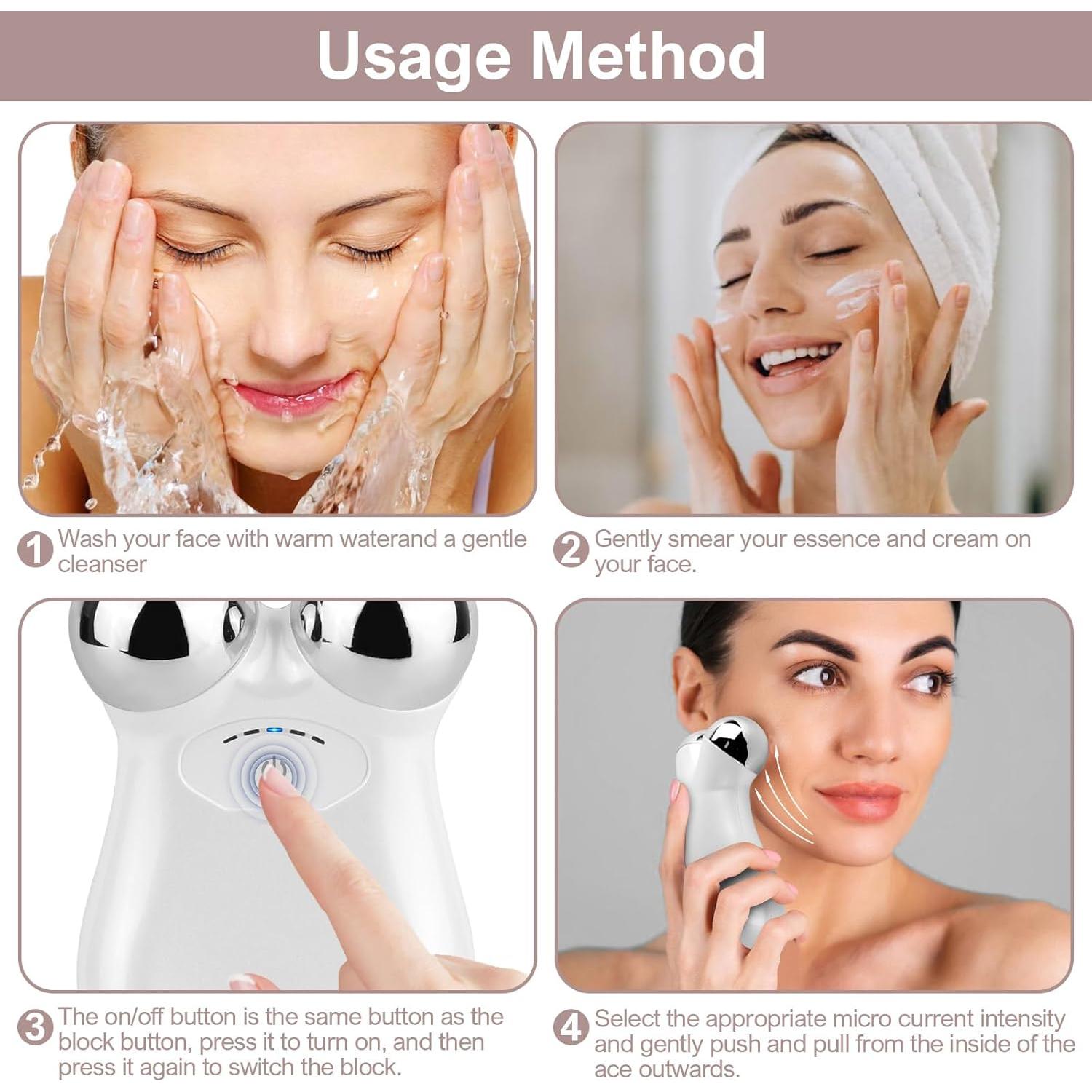 Dispositivo de Microcorriente Facial FETUIO Blanco - Antienvejecimiento