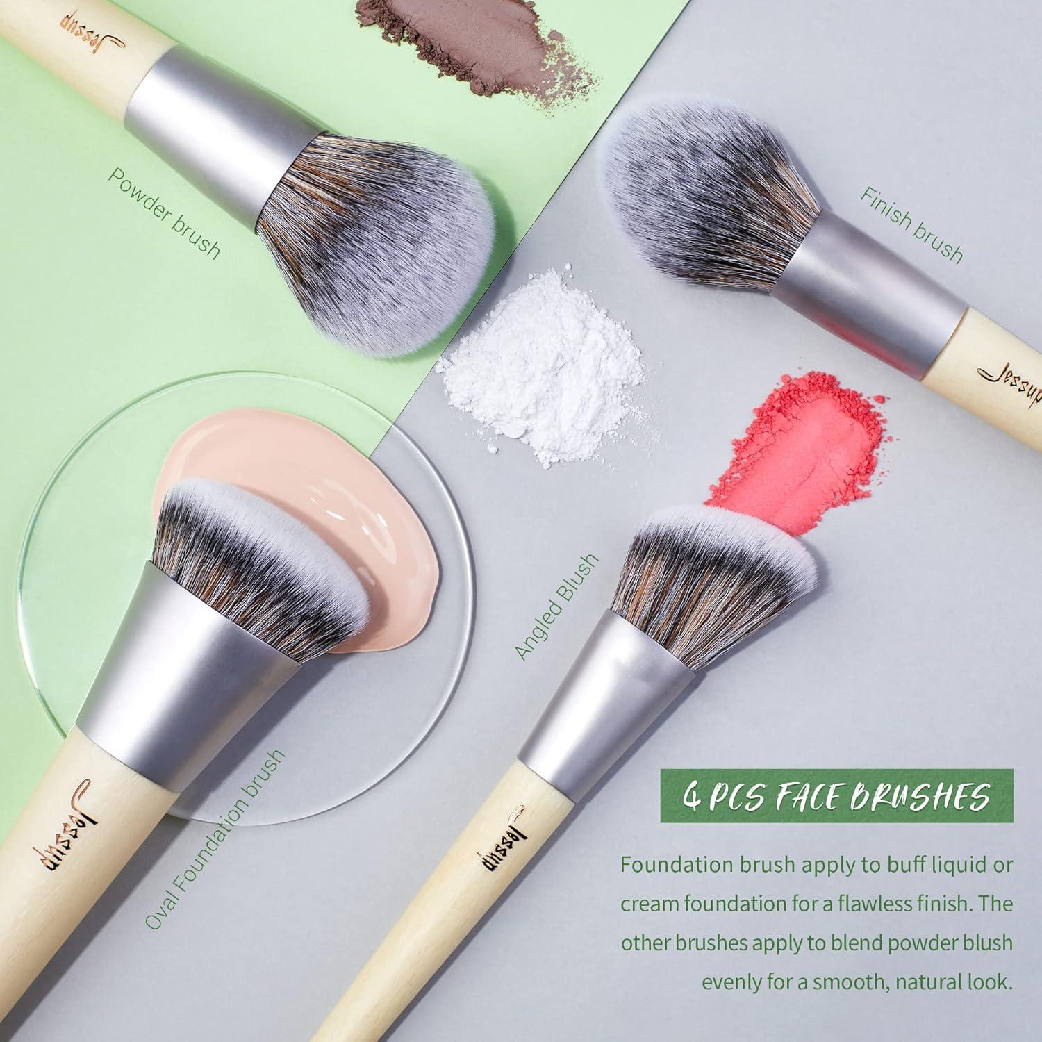 Juego de Brochas de Maquillaje Veganas Jessup 12 Piezas