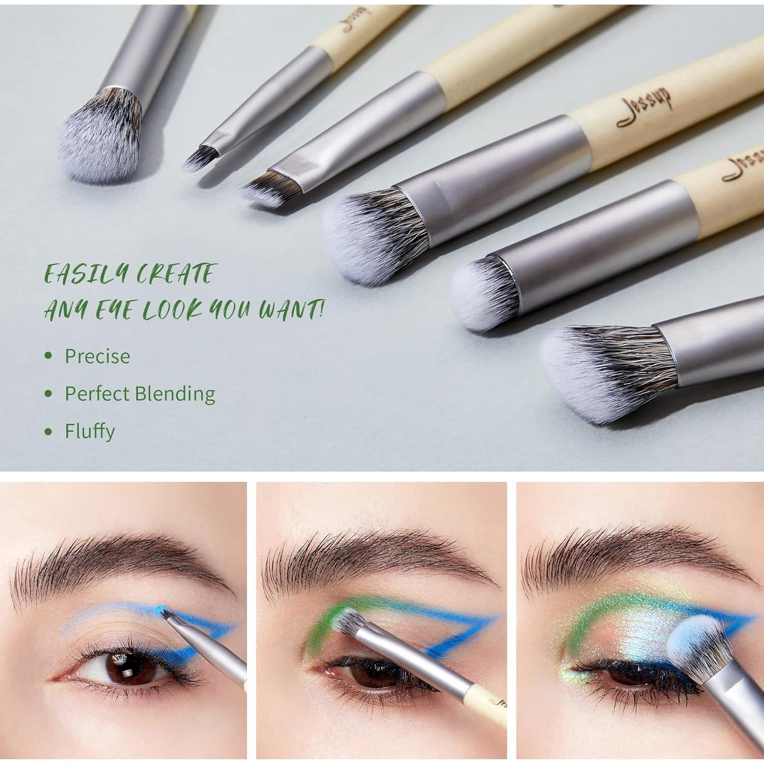 Juego de Brochas de Maquillaje Veganas Jessup 12 Piezas