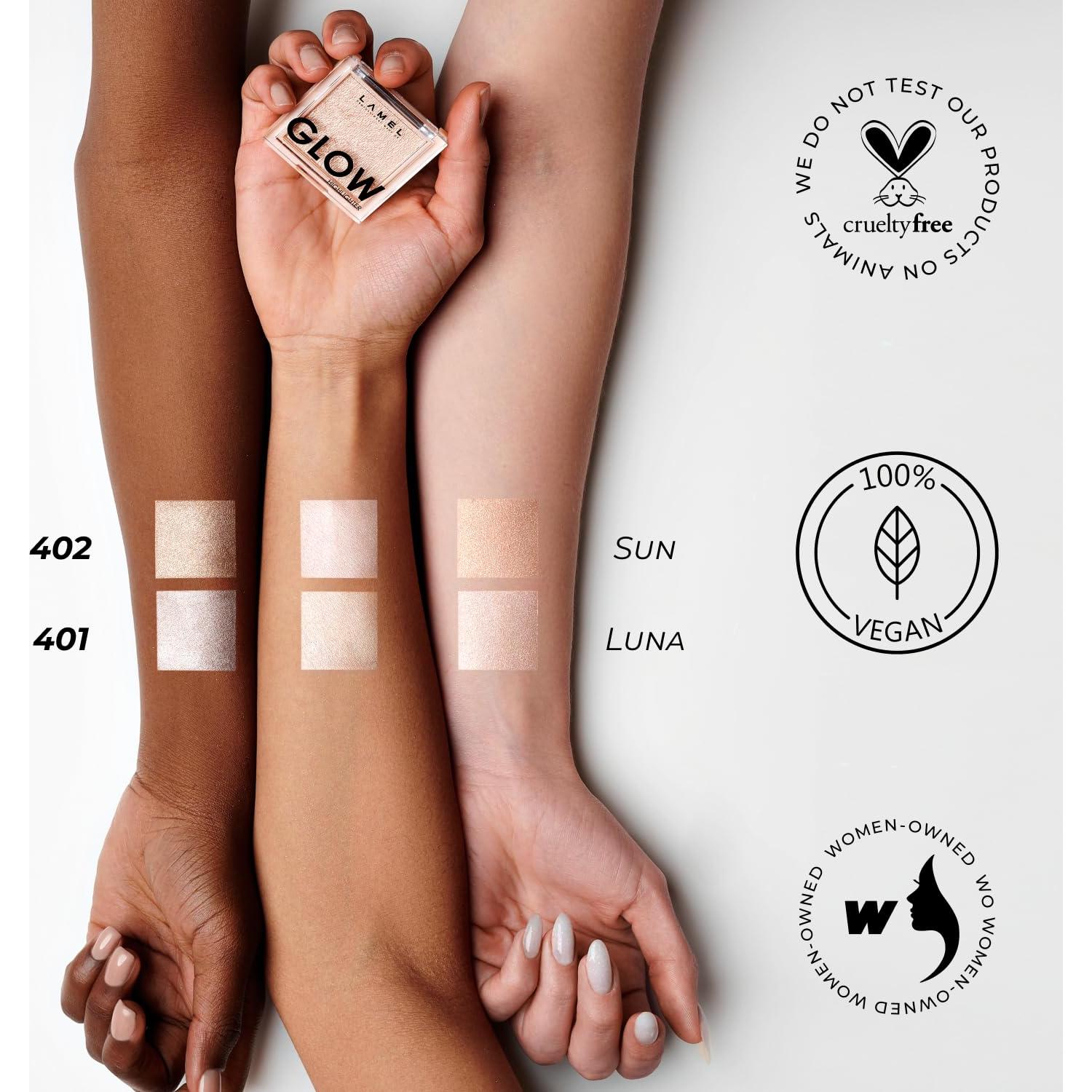 Iluminador Facial LAMEL 3.7g - Brillo Natural y Contorno