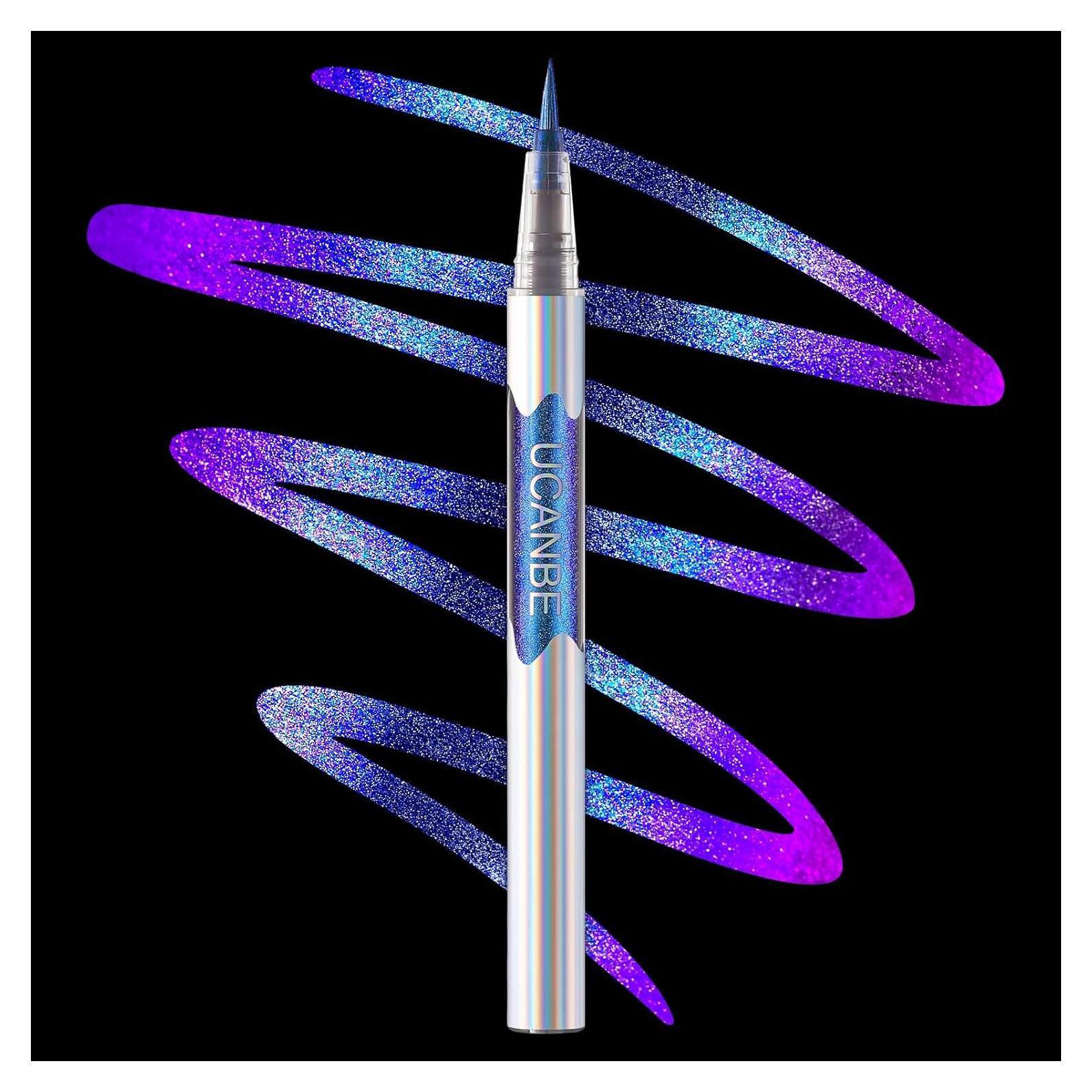 Delineador Líquido Camaleón UCANBE Azul Púrpura 12.8 cm