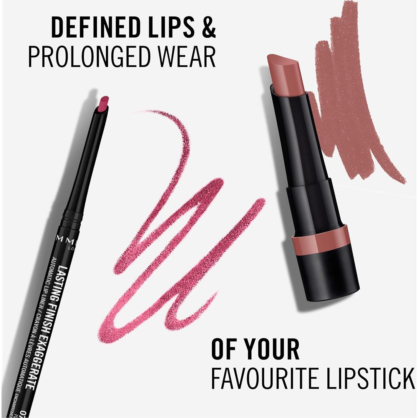 Delineador de Labios Automático Rimmel London 70 Encanto Rosa - Paquete de 3