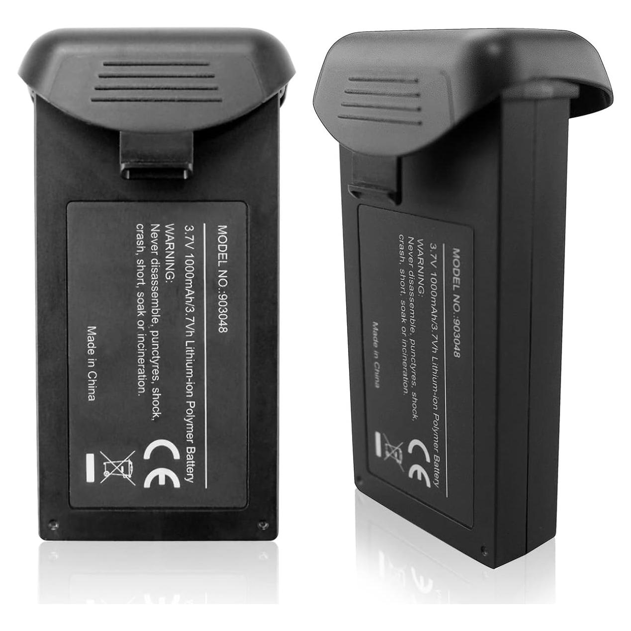 Baterías de Litio 2PCS 3.7V 1000mAh JJJ Fly para Drone HS110D