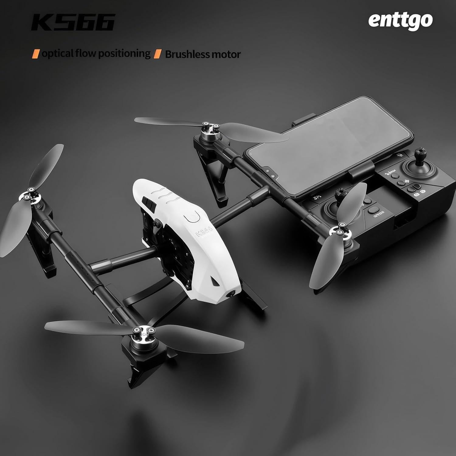 Drone KS66 con Cámara 1080P, 2 Baterías, Evitación de Obstáculos