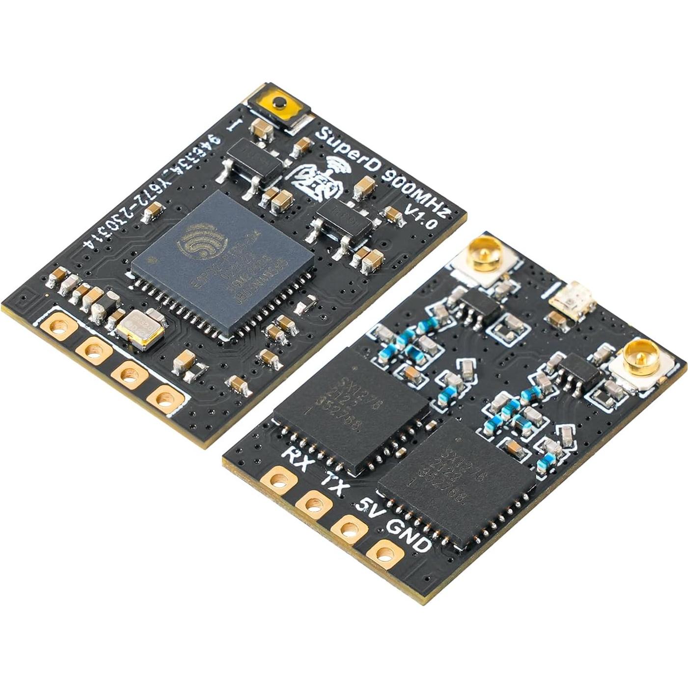 BETAFPV SuperD ELRS Diversity Receiver with Dual RX Chains 2 Antennas TXCO Tech Support CRSF Protocol for FPV Drone Fixed-Wing Aircraft Long Range Flying Aerial Photography FPV Freestyle Tricks-915M