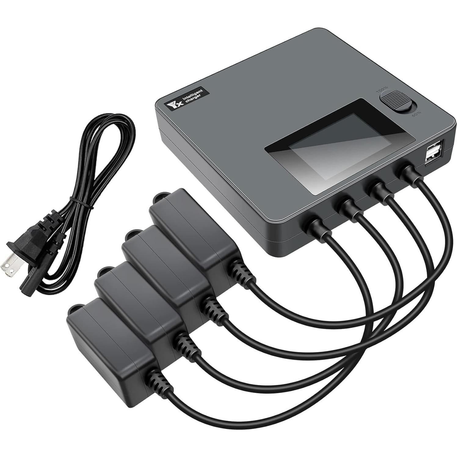 Cargador LCD 6 en 1 Hanatora para Baterías DJI Mini 5/4/3 Pro