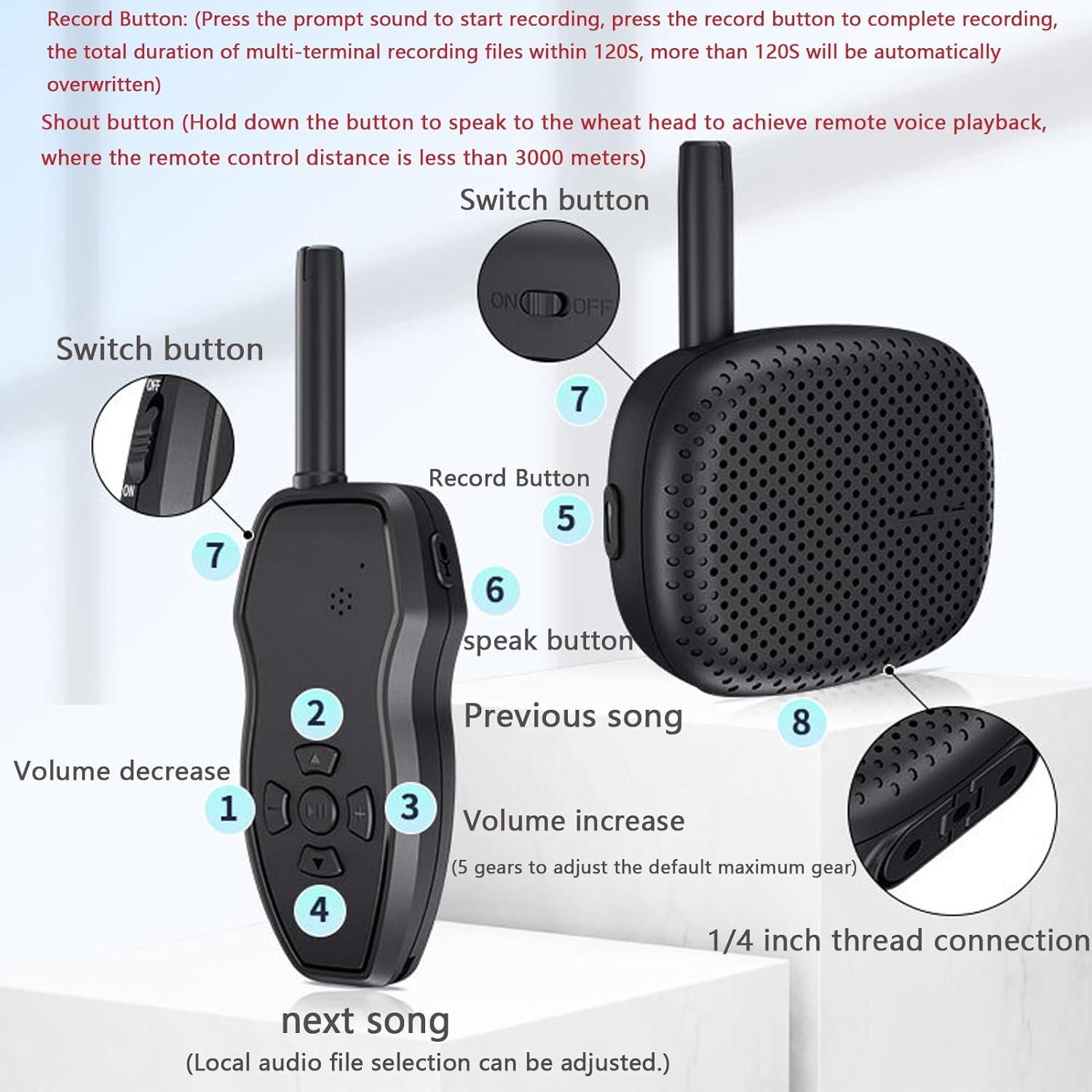 Altavoz Inalámbrico para Drone LYL Universal 800mAh 120dB